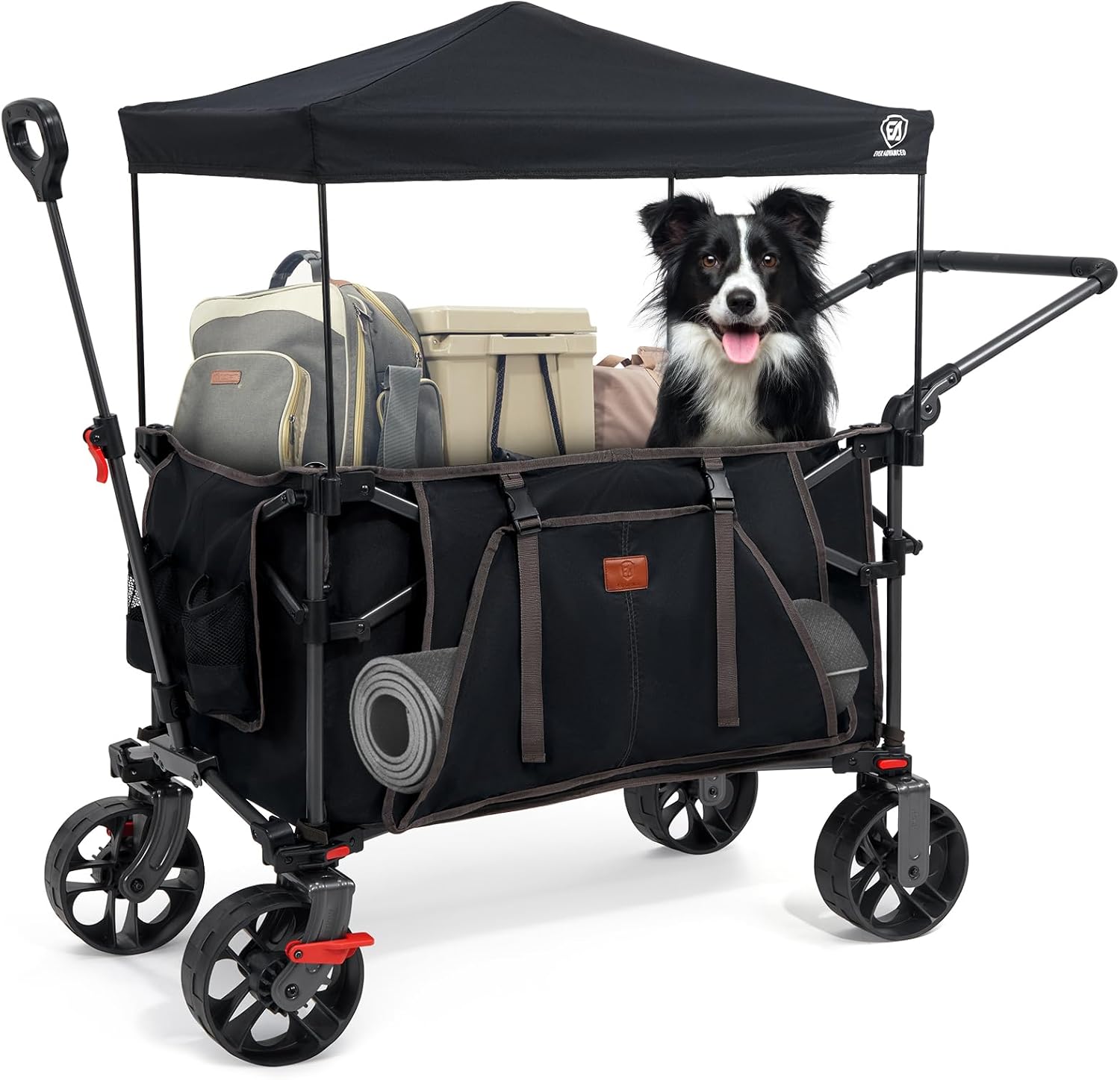 EVER ADVANCED 225L Festival Trolley on Wheels with Removable Canopy, 150KG Heavy...