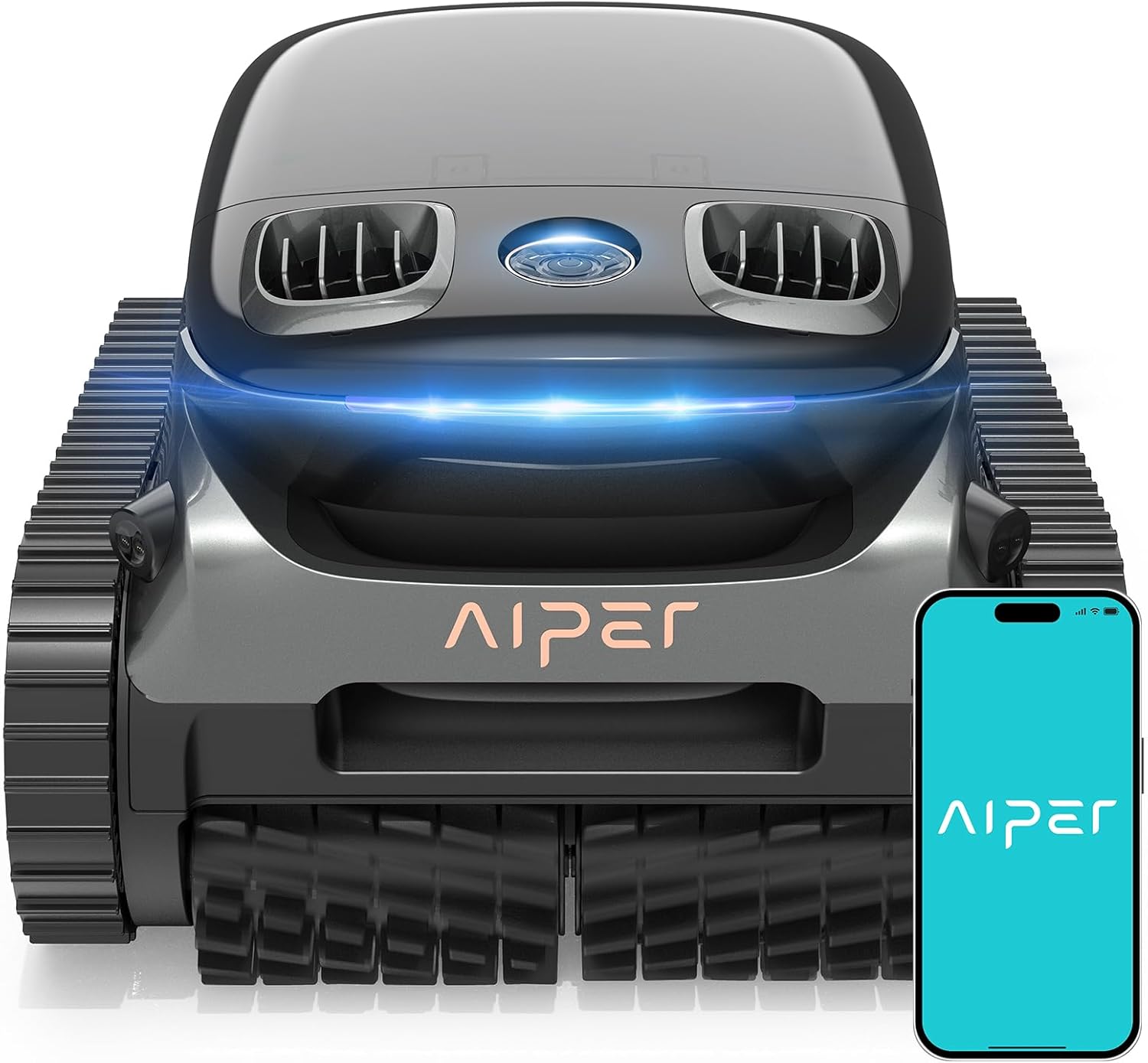 AIPER Scuba S1 Pro Cordless Robotic Pool Cleaner, Horizontal Waterline Cleaning,...