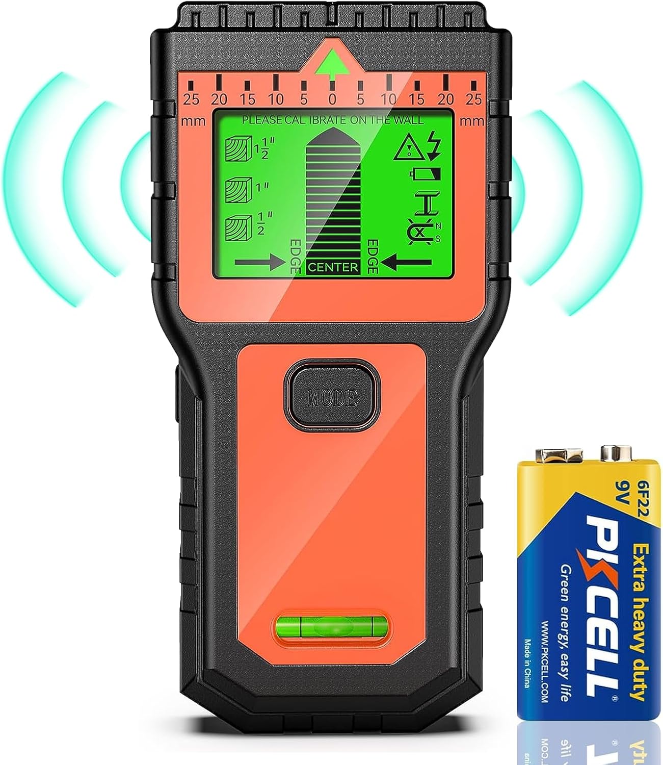 Stud Finder Wall Scanner - 8 in 1 Stud Detector with LCD Display & Audio Alarm,...