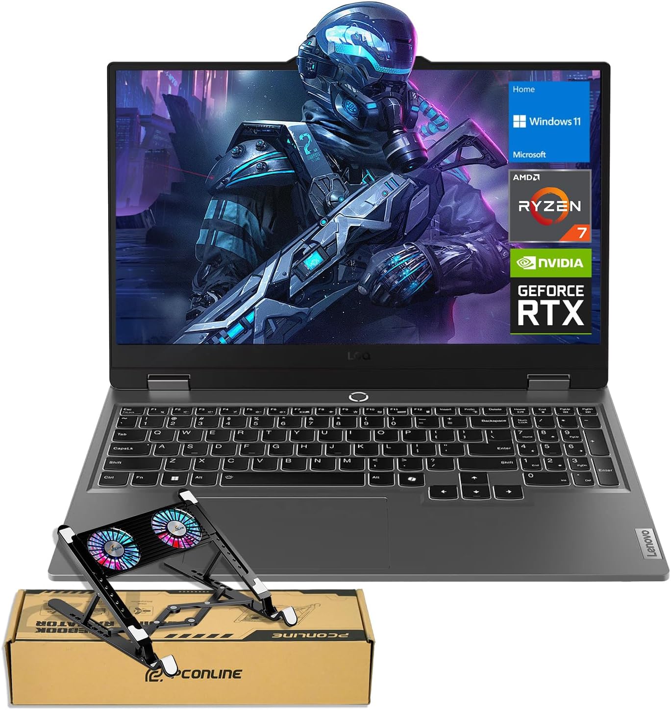 Lenovo LOQ 15 15ARP9 RTX 4060 Gaming Laptop, 15.6" FHD 144Hz, AMD Ryzen 7 7435HS...
