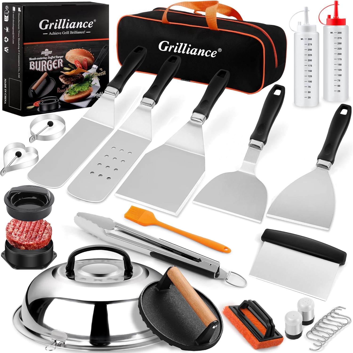 27pcs Griddle Accessories Kit for Blackstone, Professional Hibachi Flat Top Gril...