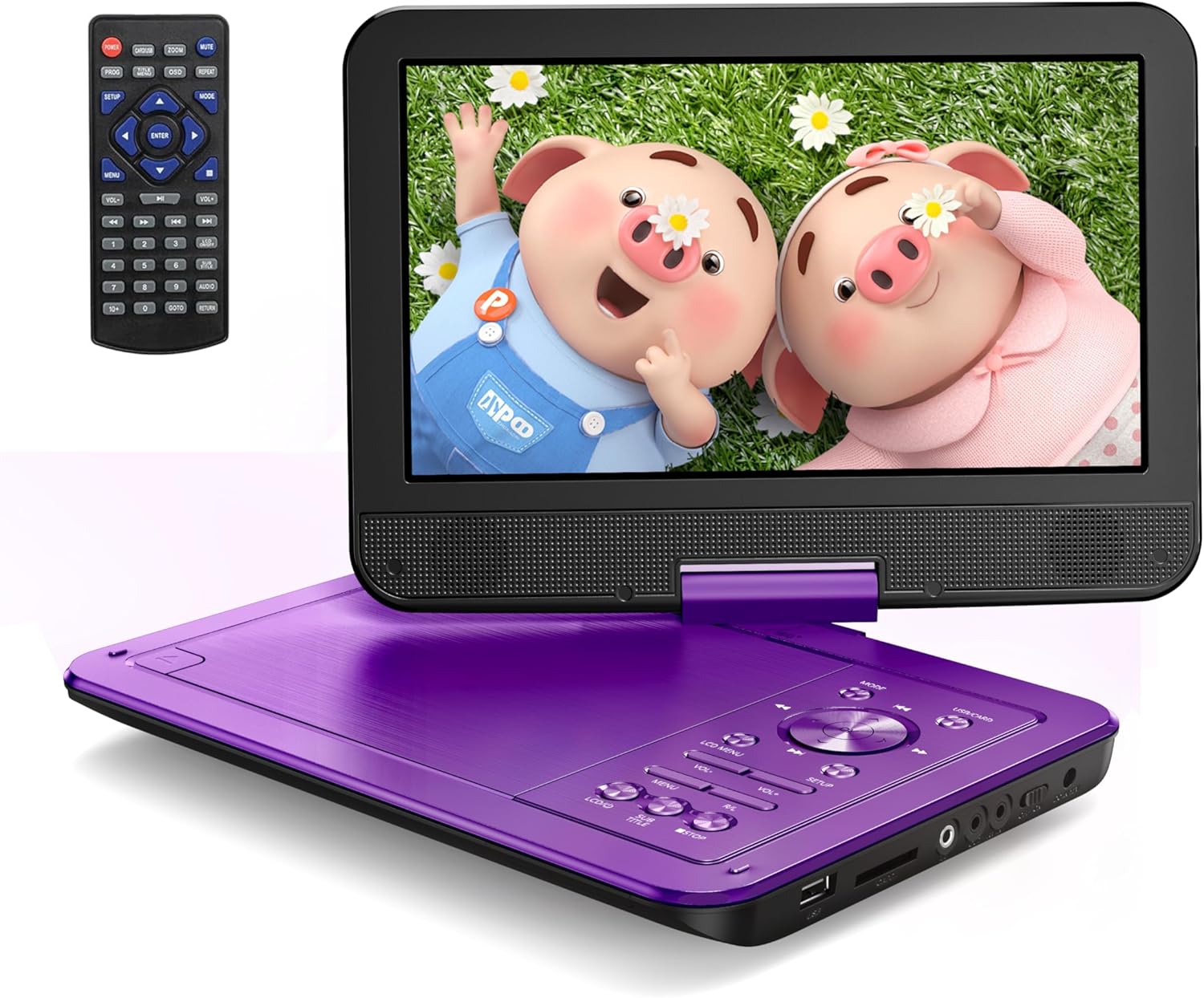 YOTON 12.5" Portable DVD Player with 10.5" HD Swiv...