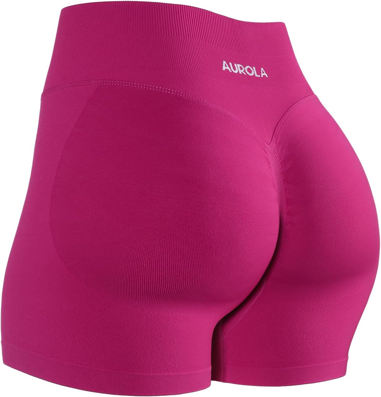 Top AUROLA Influence Workout Shorts, Premier Women's Gym Shorts with No Roll Up...