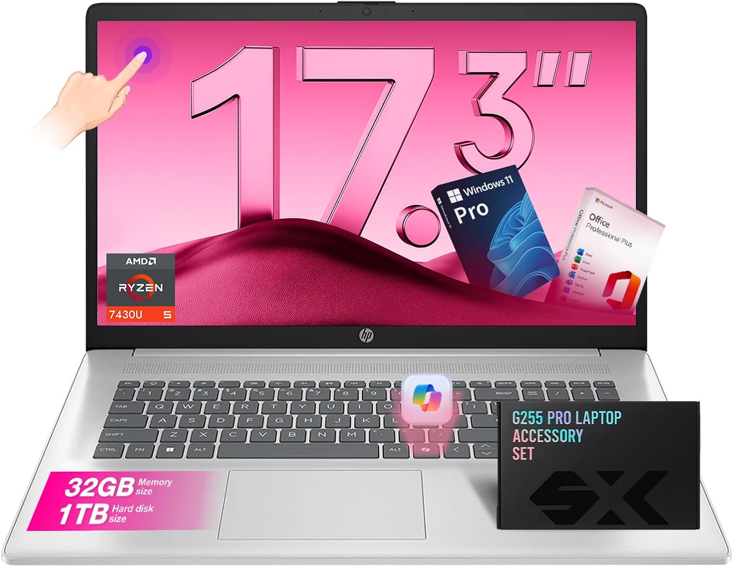 HP 2025 Laptop, Special 17 Inch Touchscreen Business Laptop, Innovative Laptop w...