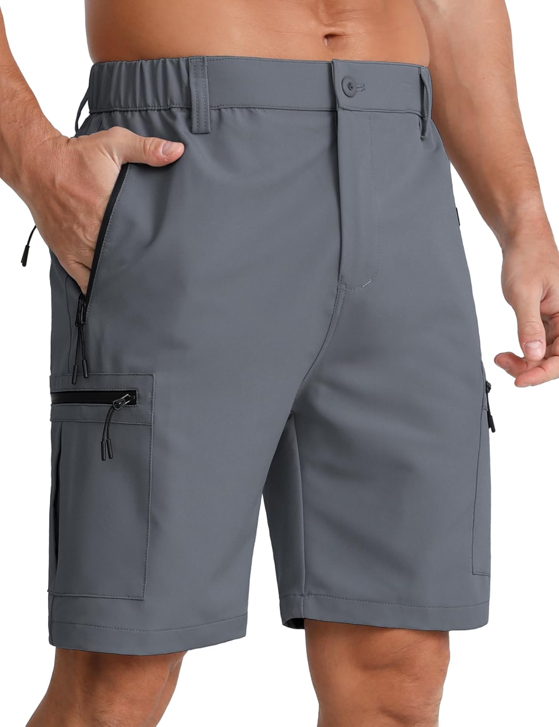 APTRO Mens Cargo Hiking Shorts Outdoor Lightweight Golf Casual Shorts for Men wi...