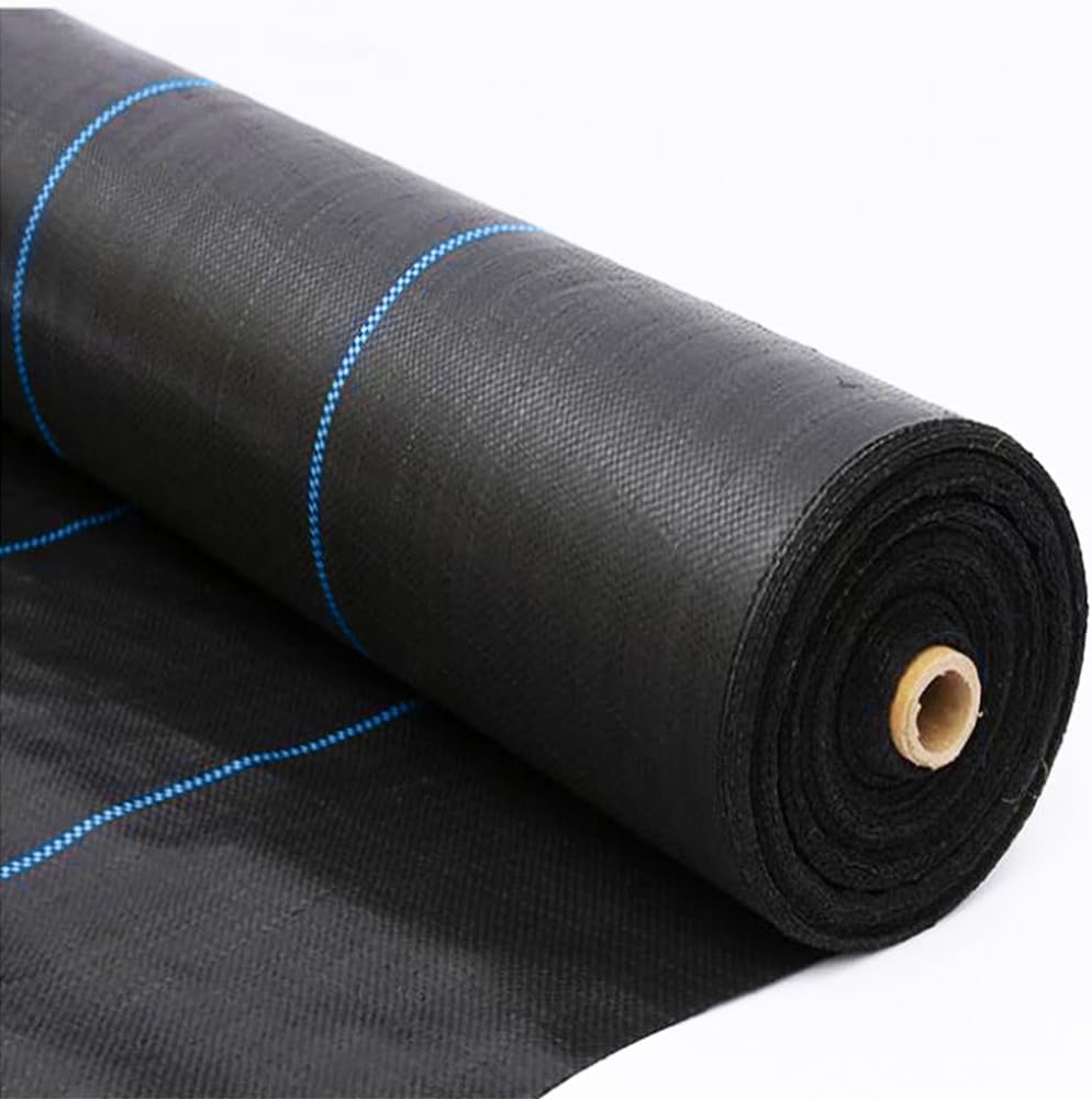 wohohoho 6.6ft x 33ft Weed Control Membrane, 2m x 10m Garden Weed Membrane Heavy...