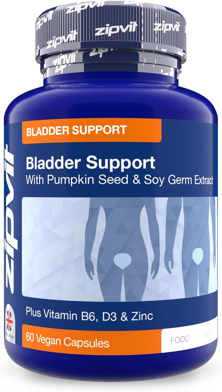 Zipvit Bladder Support with Pumpkin Seed & Soy Germ Extracts. Helps You Go Less...