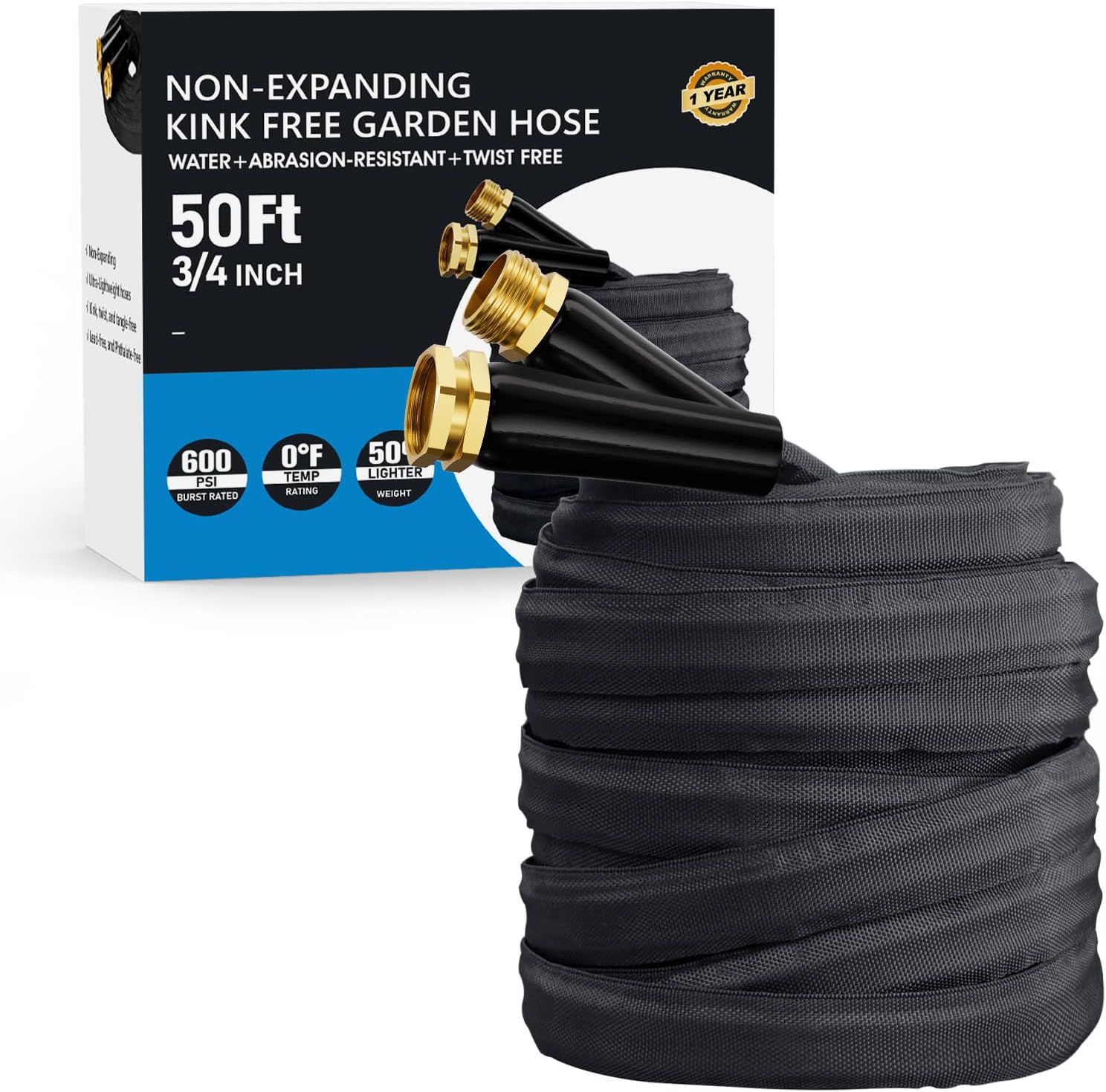Lightweight 2025 Upgraded Garden Hose, Special Flexible Ultra-Light Water Hose,...