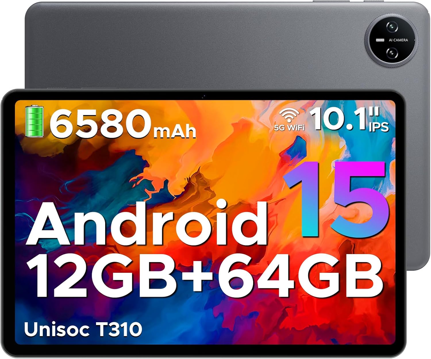 DOOGEE Tab A9 Android 15 Tablet 10 Inch(2025), Unisoc T310 Android Tablets 12GB...