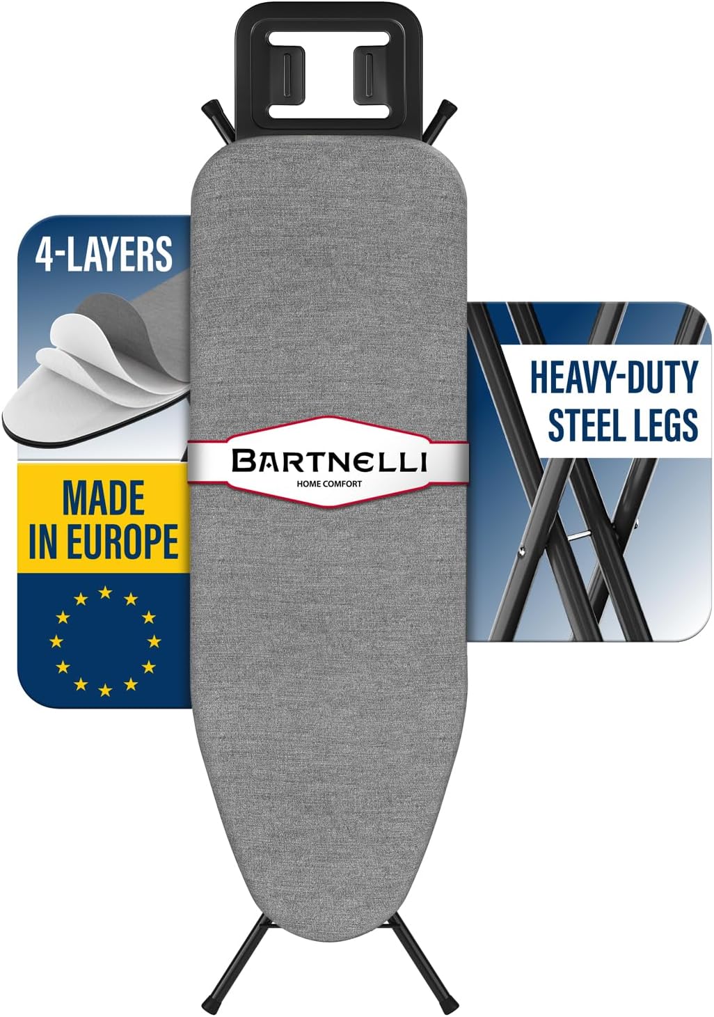Bartnelli Ironing Board Made in Europe | Iron Boar...