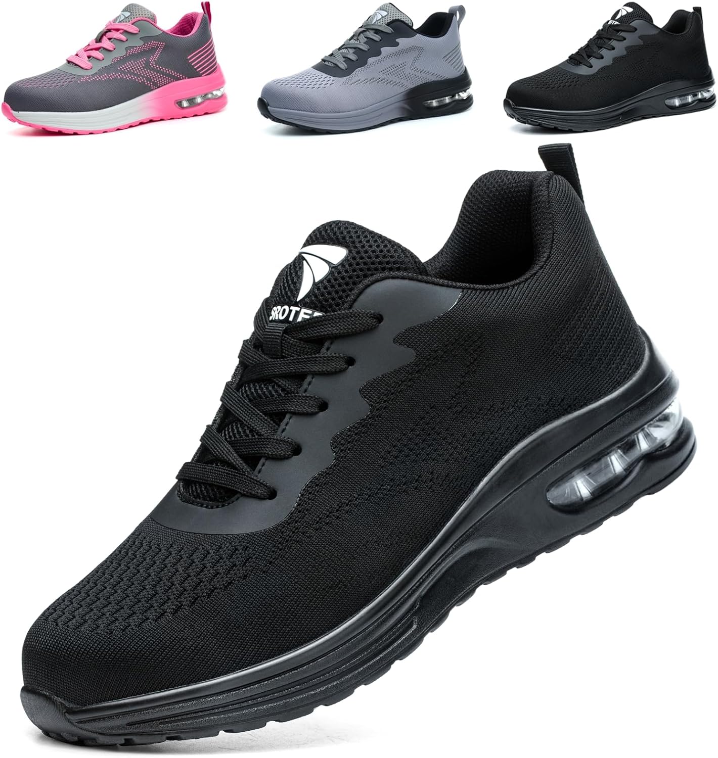 VAVOBIS Safety Trainers Men Womens Safety Shoes with Steel Toe Cap Trainers Non...