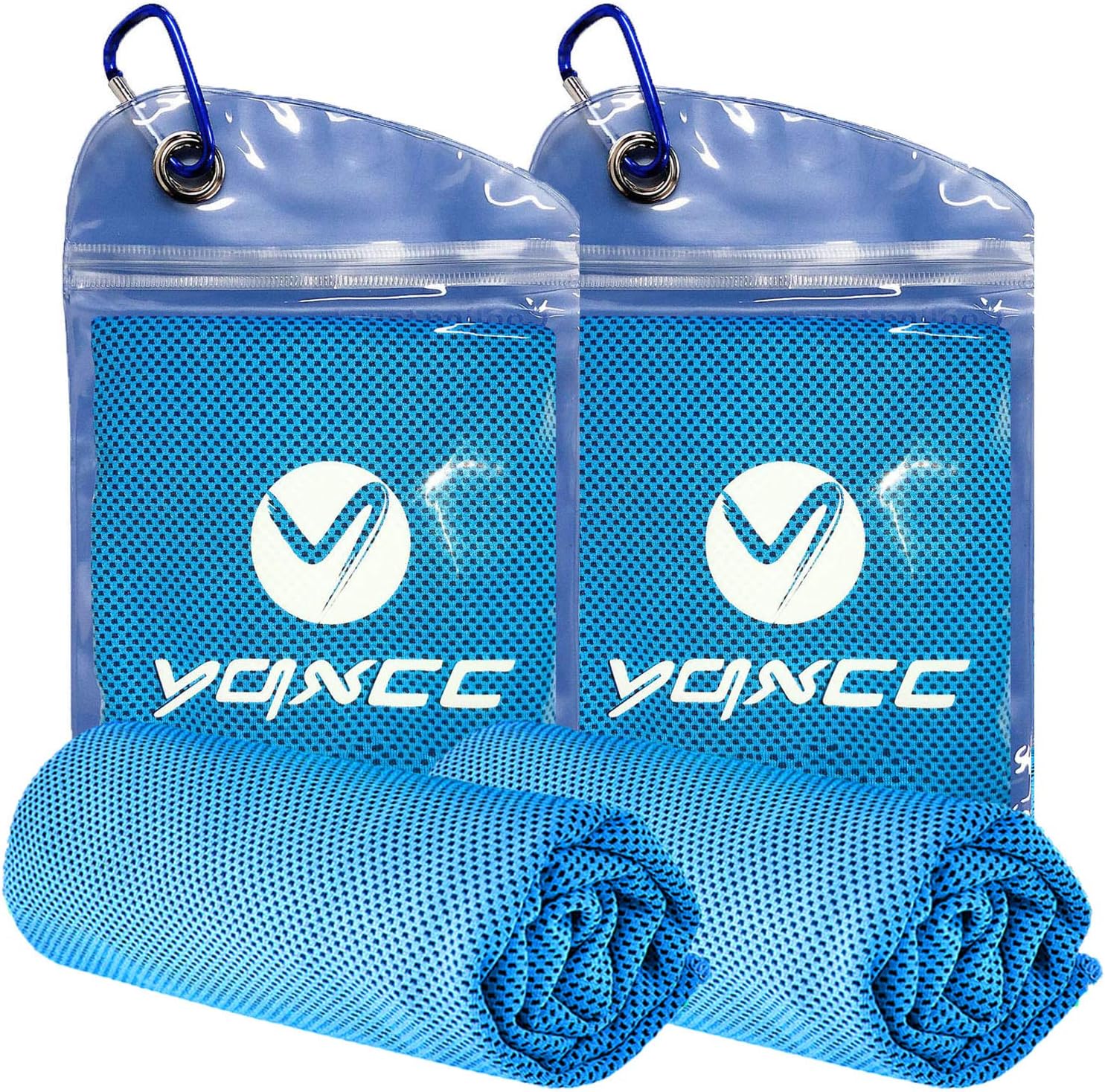 YQXCC 2 Pack Cooling Towel (120x30 cm) Ice Towel for Neck, Microfibre Cool, Soft...