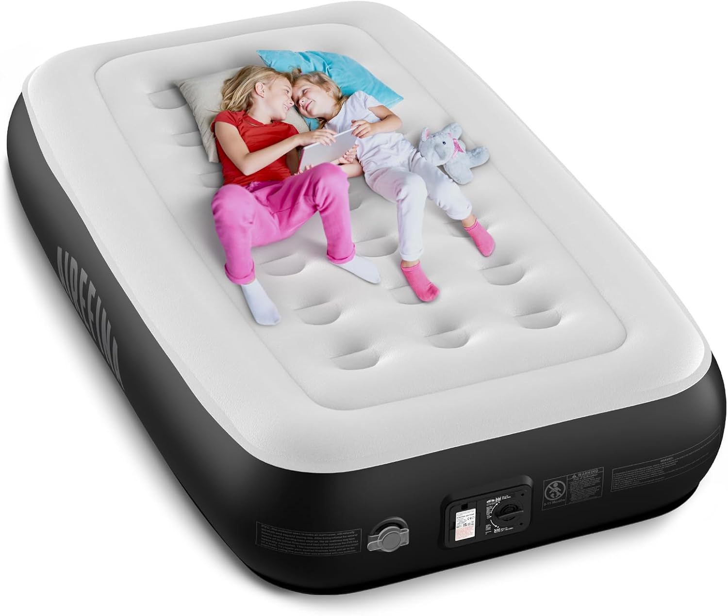 Airefina Single Airbed, Inflatable Mattress with Built-in Electric Pump, Blow Up...