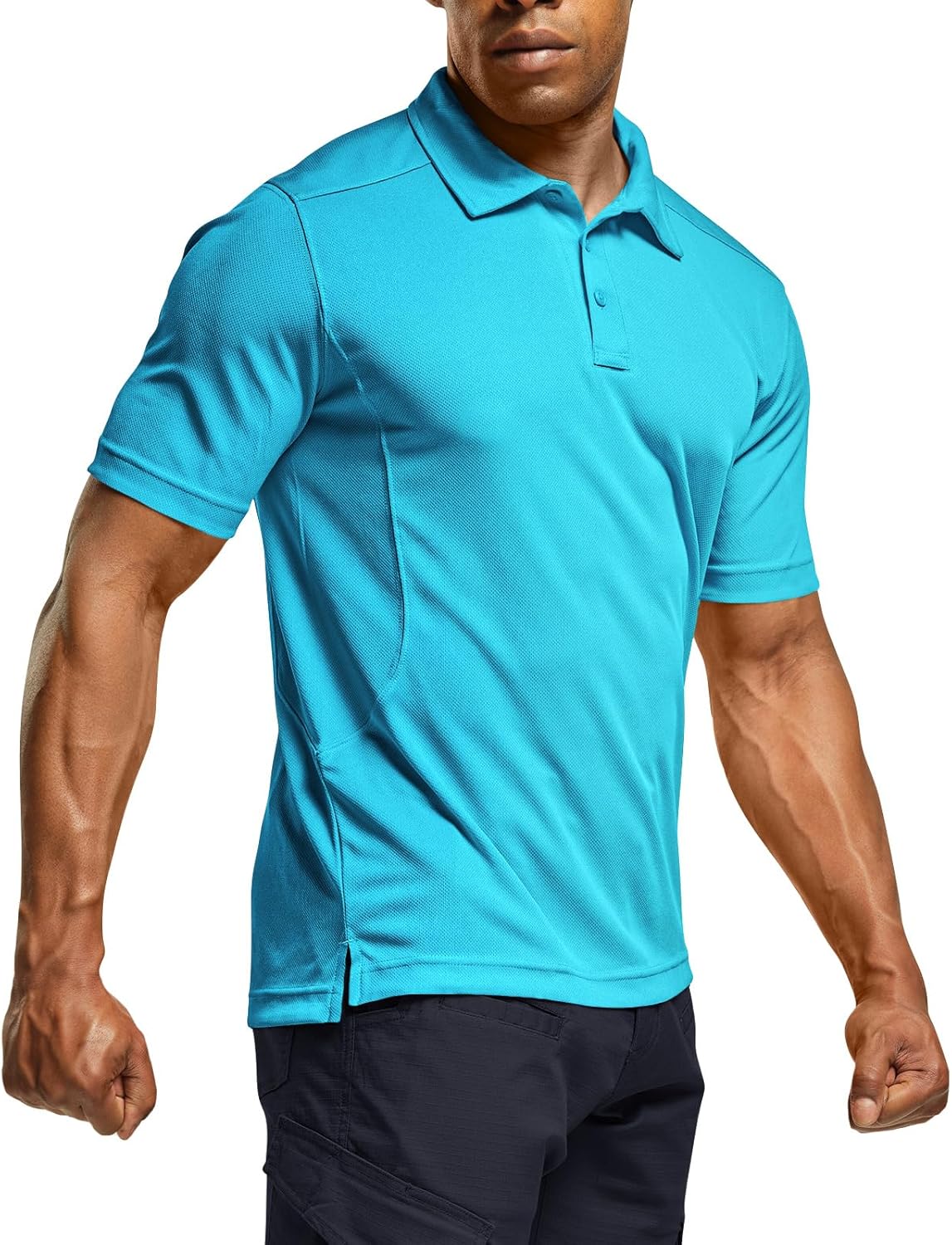 CQR Men's Polo Shirts, Special Tactical Short Sleeve Golf Performance Shirts, Li...