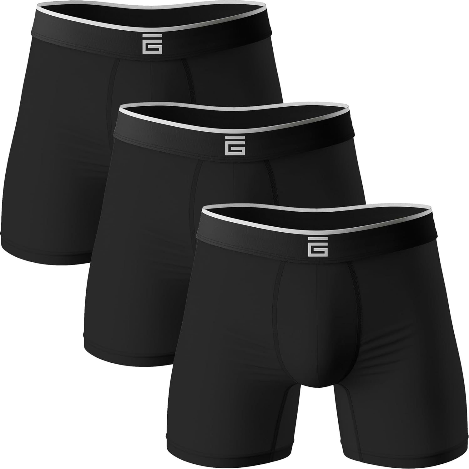 Giovici Men's Boxers, Special Bamboo Anti Chafing Men's Boxer Briefs, Innovative...