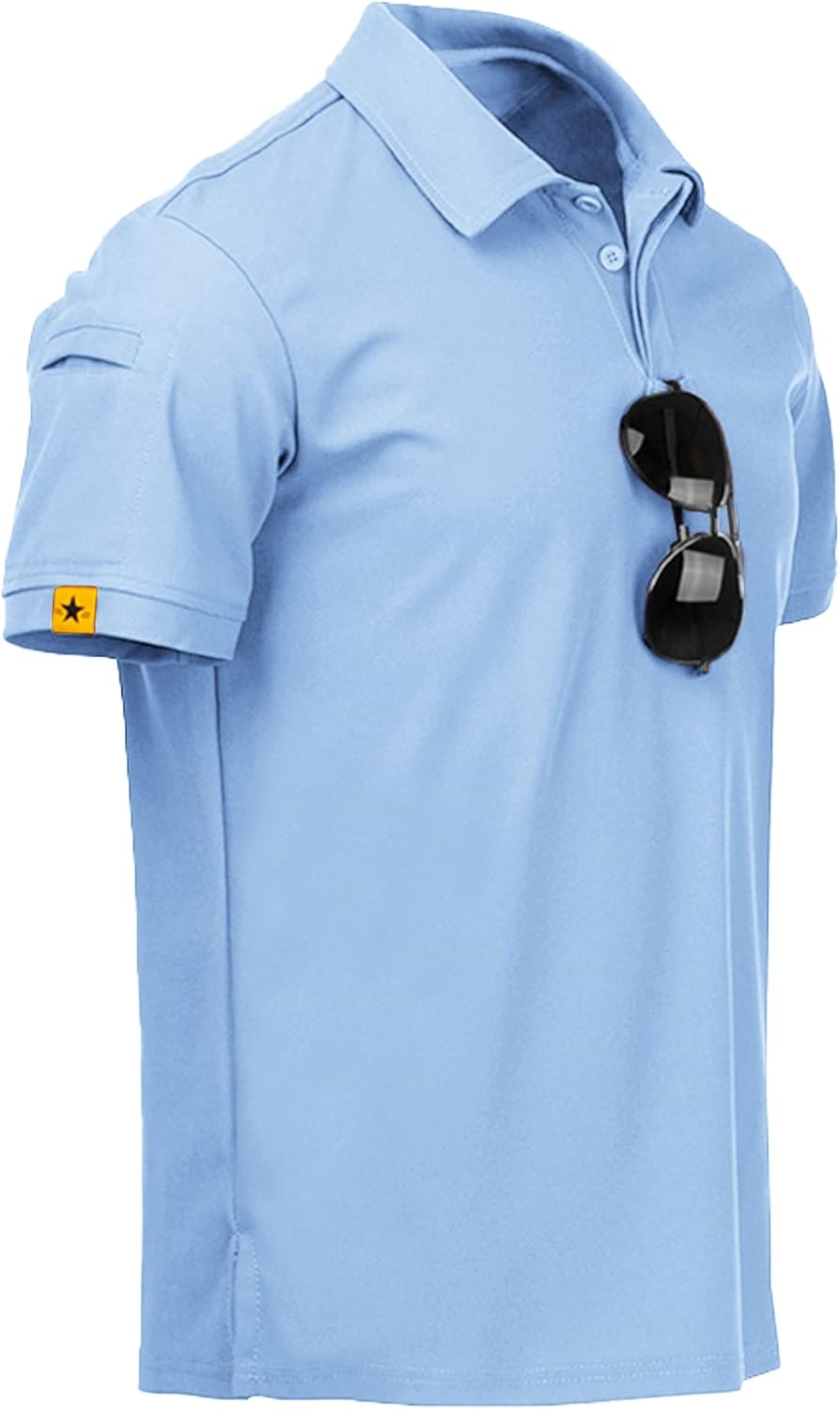 ZITY Men Polo Shirt, Special Short Sleeve Sports Tactical T-Shirt, Innovative At...