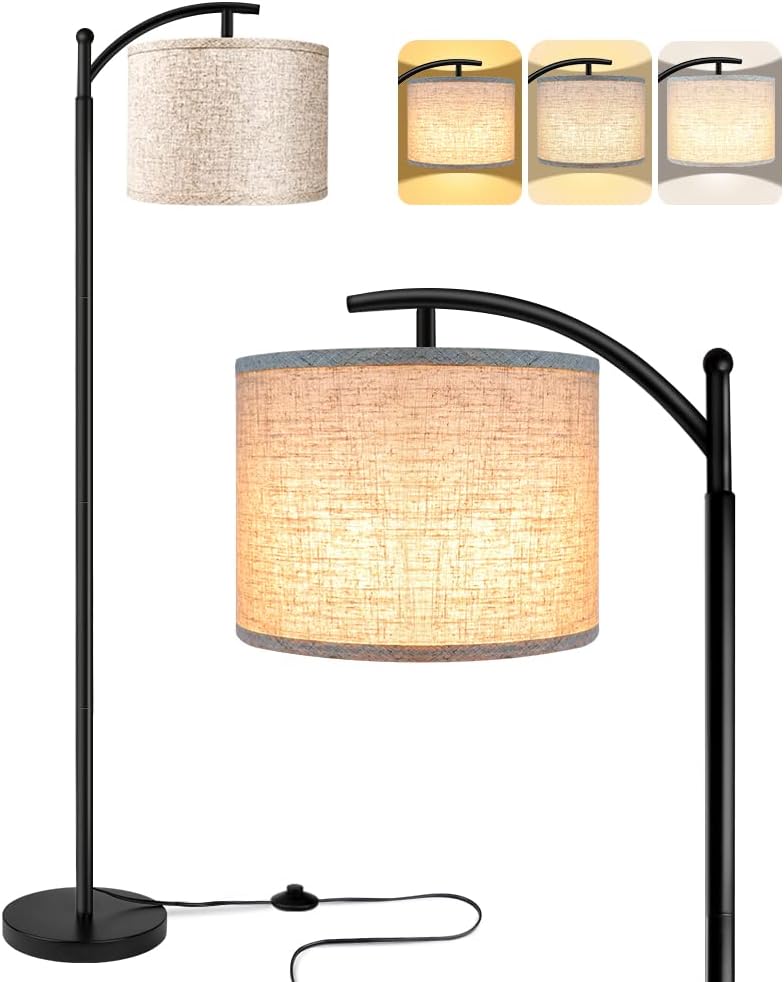 ROTTOGOON Floor Lamp for Living Room with 3 Color Temperatures LED Bulb, Standin...