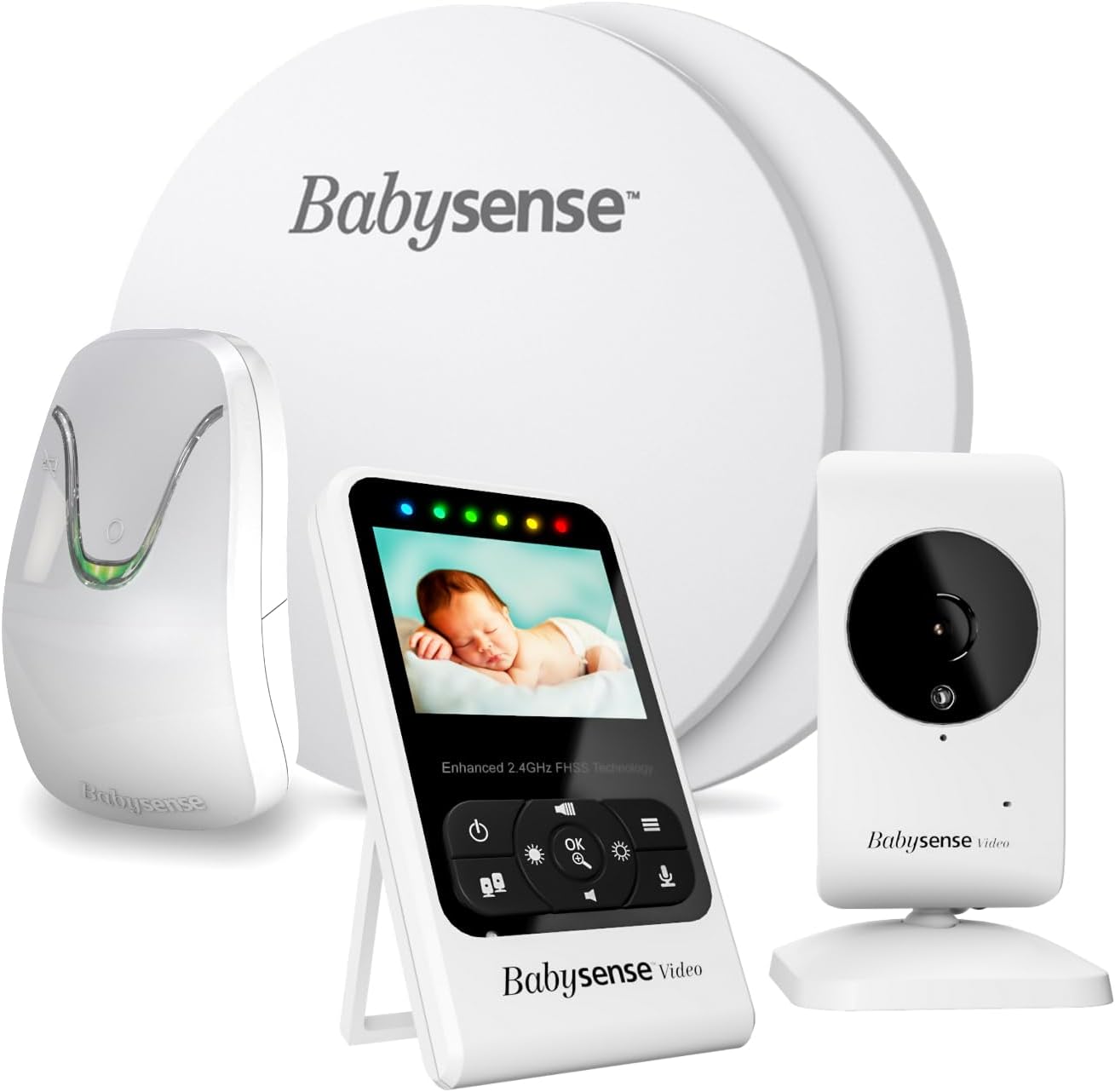 Babysense HD Video Camera & Baby Monitor with Real-Time No Breathing Alerts, Bre...