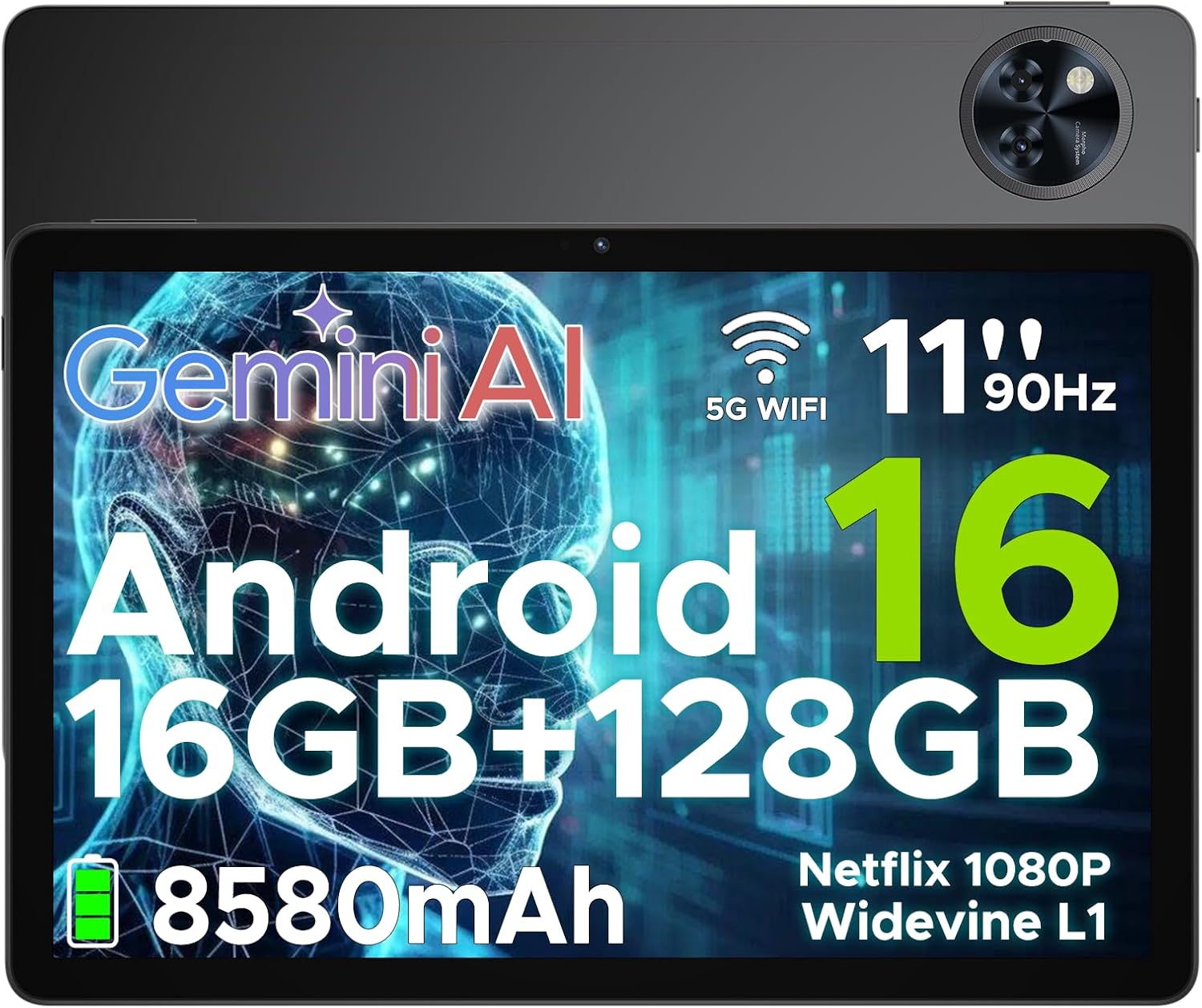 Newest DOOGEE U11 Android 16 Tablet, Special Gemini AI Tablet with 16GB RAM and...