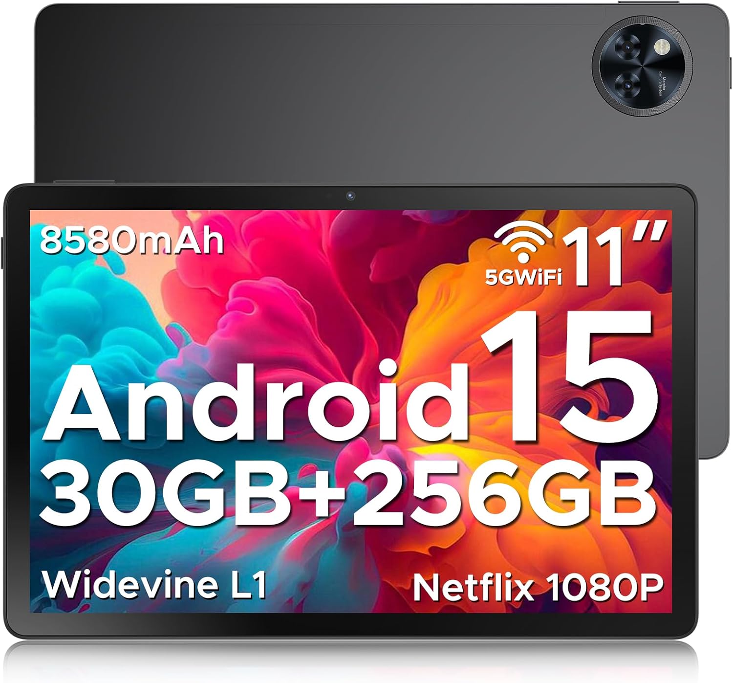 DOOGEE U11 PRO Android 15 Tablet 11 Inch, 30GB RAM 256GB ROM (TF 2TB), 8580mAh B...
