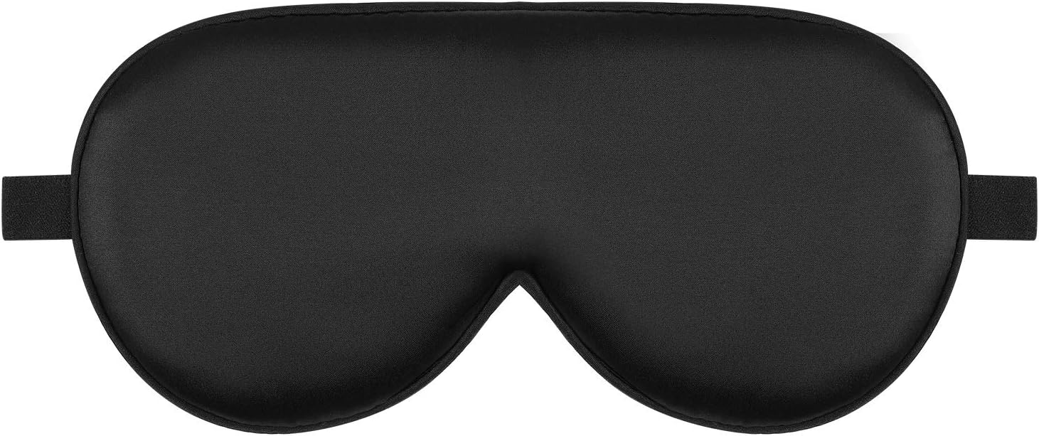 Alaska Bear Sleep Mask Silk Cover Eye Contour Built-in No Pressure for Sleeping,...