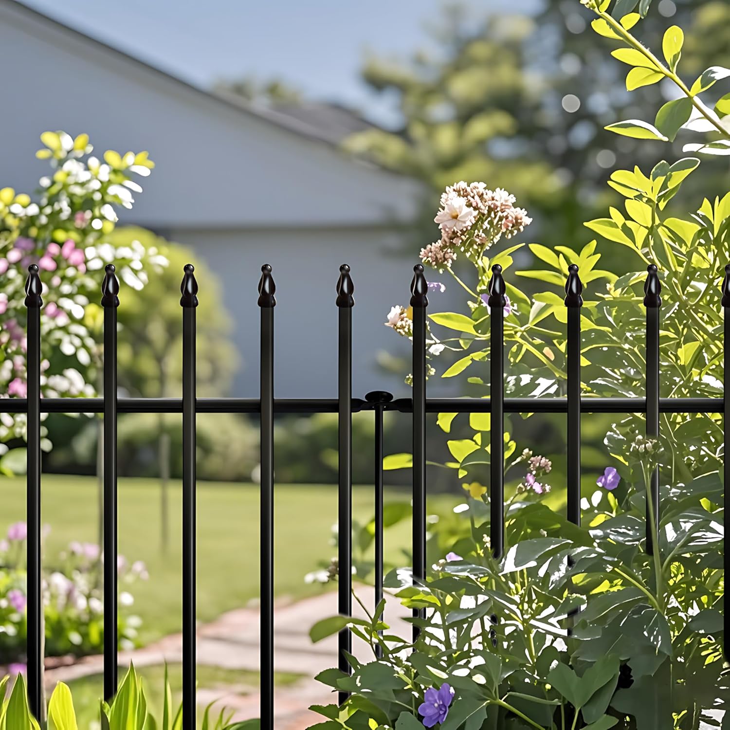 High Quality Thealyn Metal Garden Fence, Superior Garden Fence No Dig, Tradition...