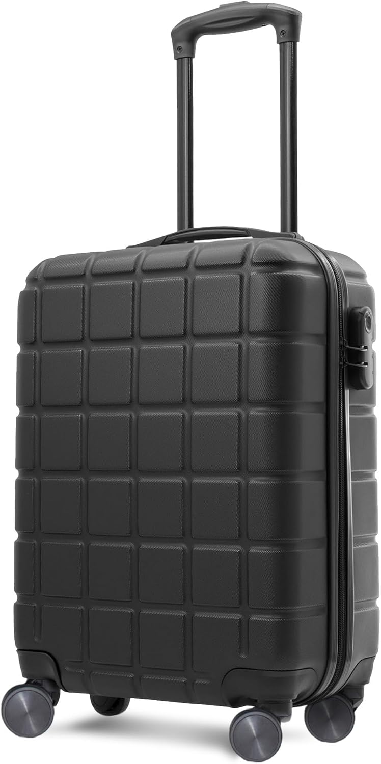 AVIO Atlas 52cm Cabin Suitcase – Lightweight Carry-On Luggage with Spinner Wheel...