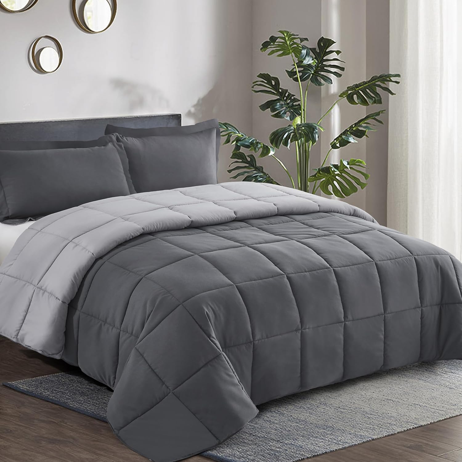 Premium HIG 3 Pieces Duvet Set, Luxurious King Coverless Duvet with Cassette Box...