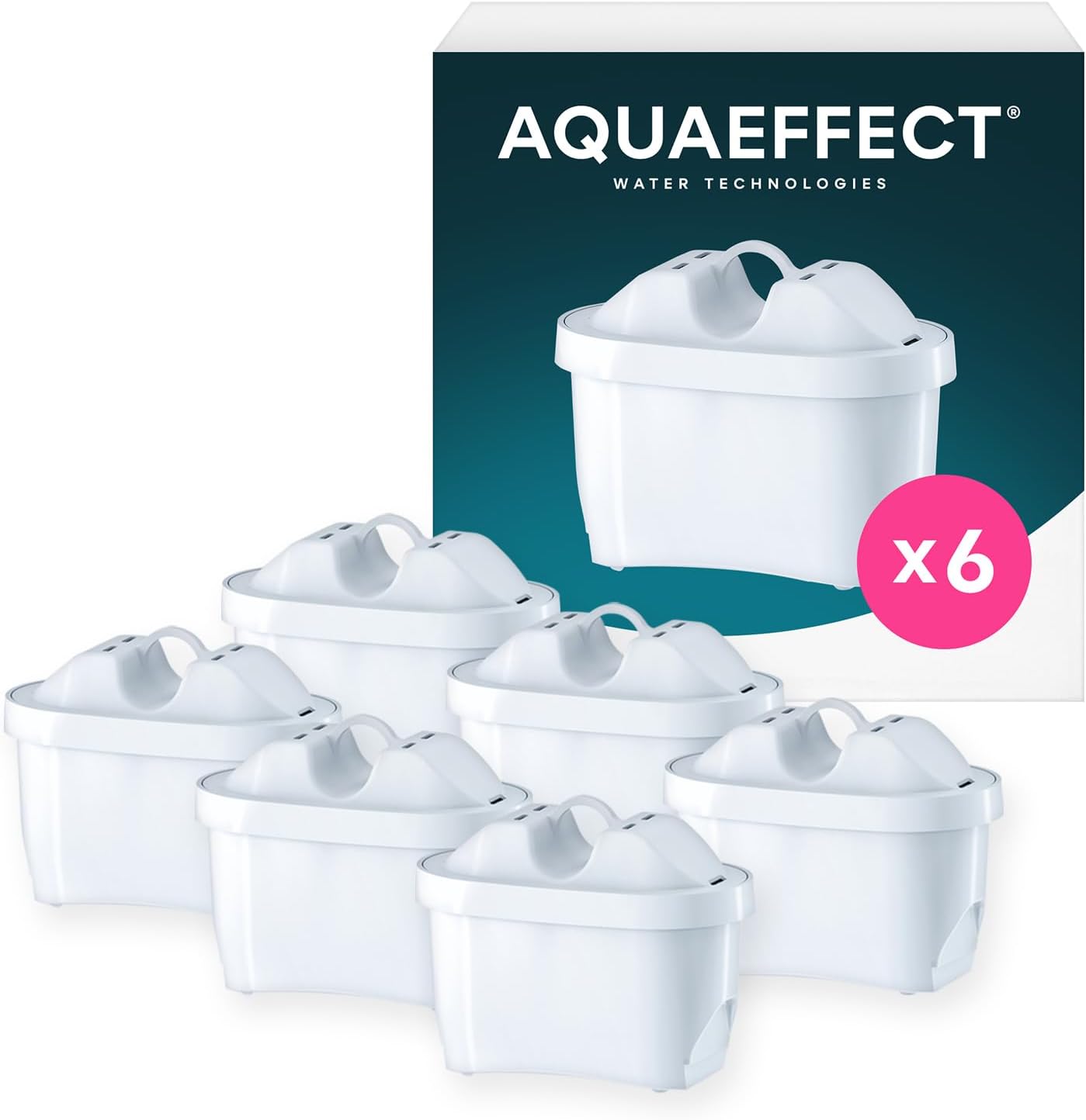 Premium AQUAEFFECT MAX Water Filter Cartridges, Special Replacement for Brita Ma...