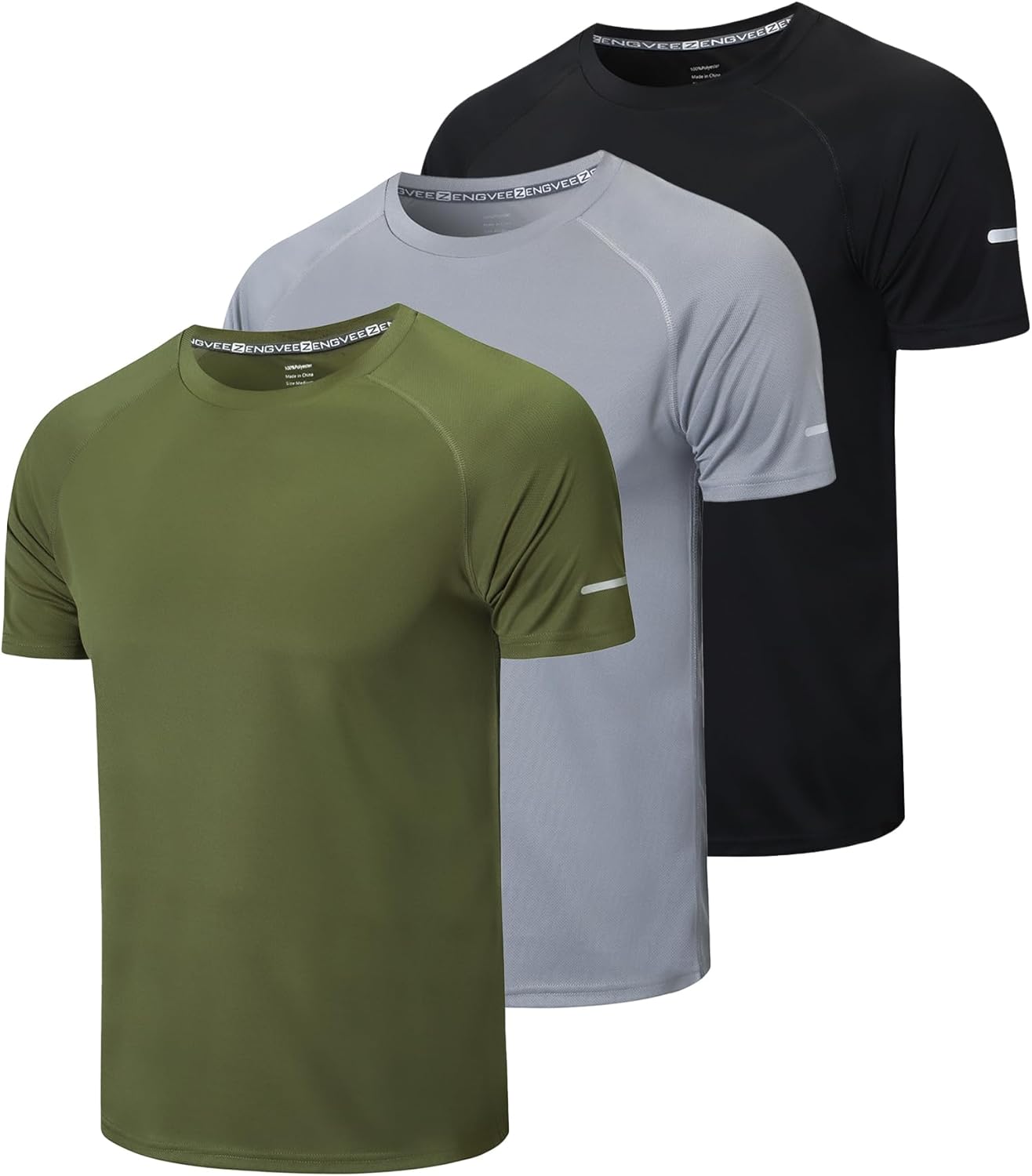 High-Quality Gaiatiger 1/3 Pack Mens T-Shirts, Special Quick Dry Short Sleeve To...