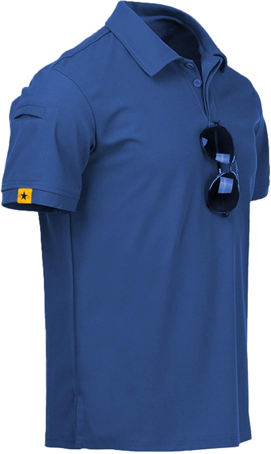 ZITY Mens Polo Shirt, Special Short Sleeve Sports Tactical T-Shirt, Innovative A...