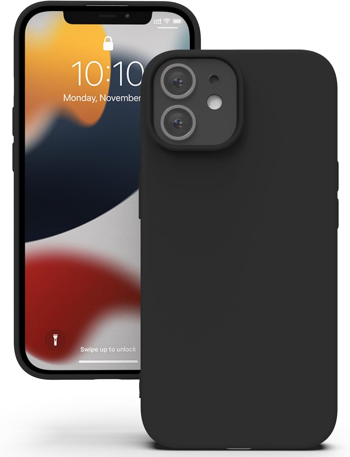 YATWIN Silicone Case for iPhone 12/12 Pro, Soft-Touch, Shockproof, DustProof, An...