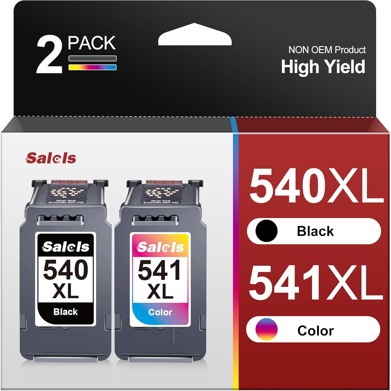 Salols Ink Cartridges 540 and 541 XL Twin Pack PG-...