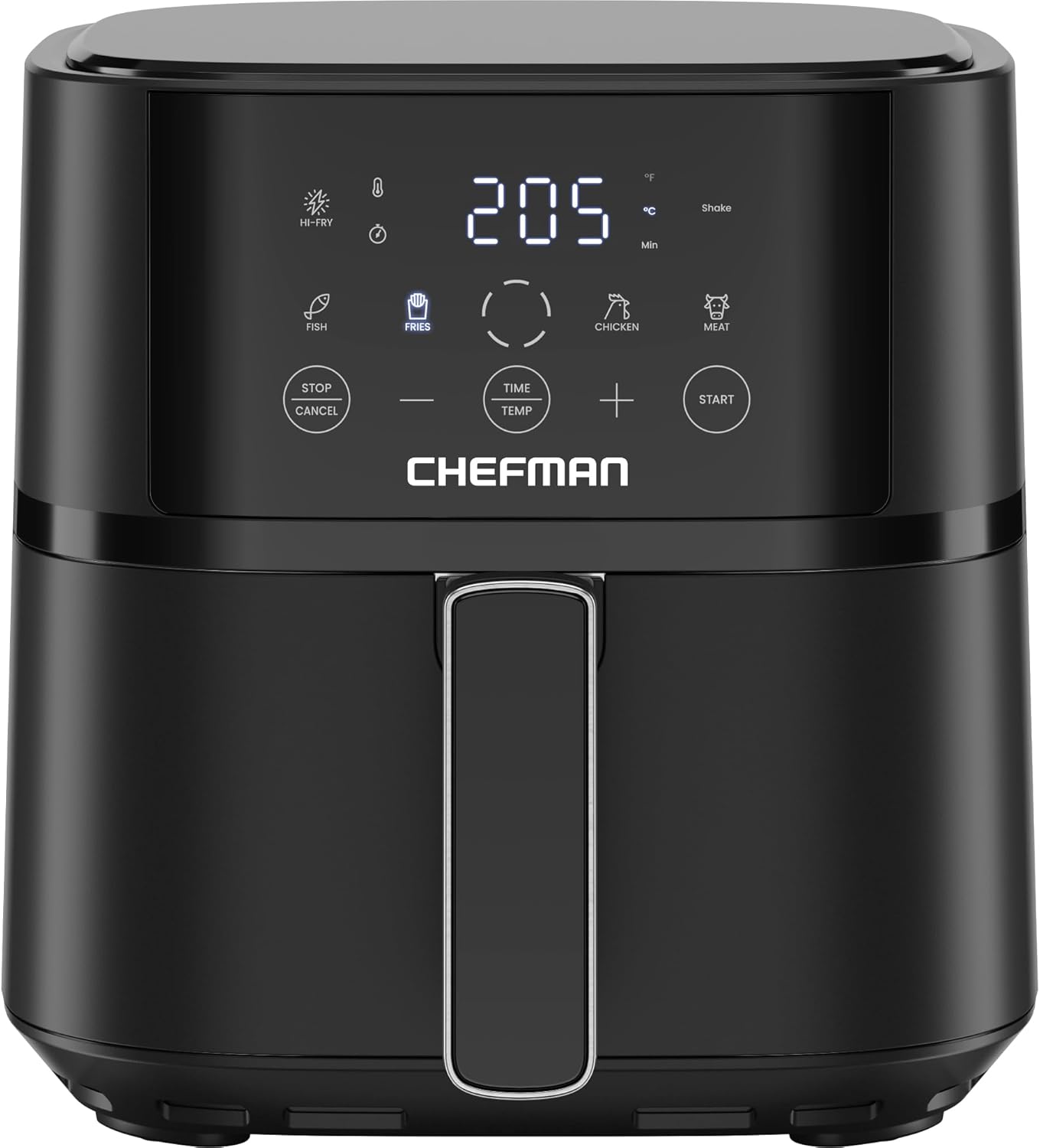 Chefman 3.8L Air Fryer, Touch Controls with 4 Presets, Compact Air Fryer with Hi...
