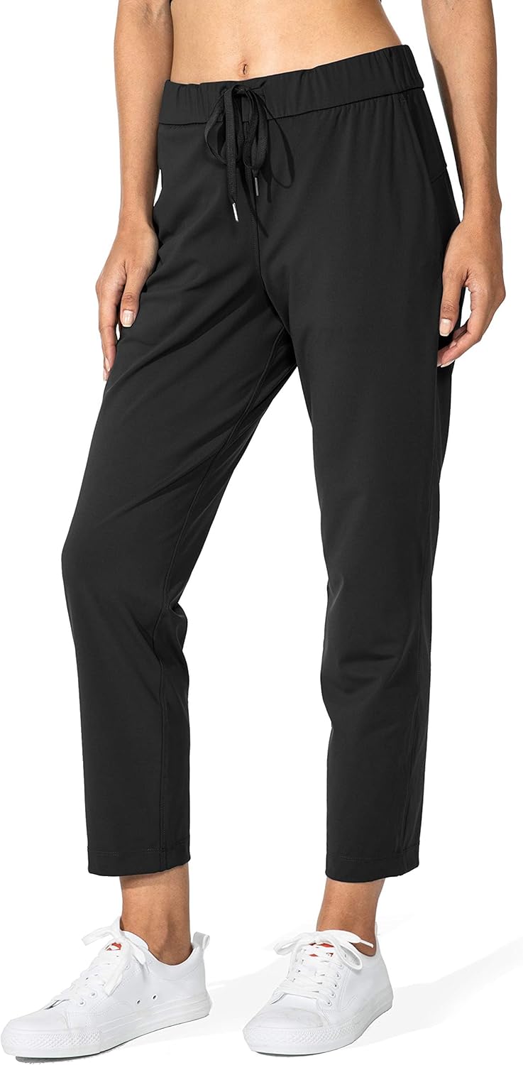 G Gradual Women's Pants with Deep Pockets 7/8 Stretch Ankle Sweatpants for Golf,...