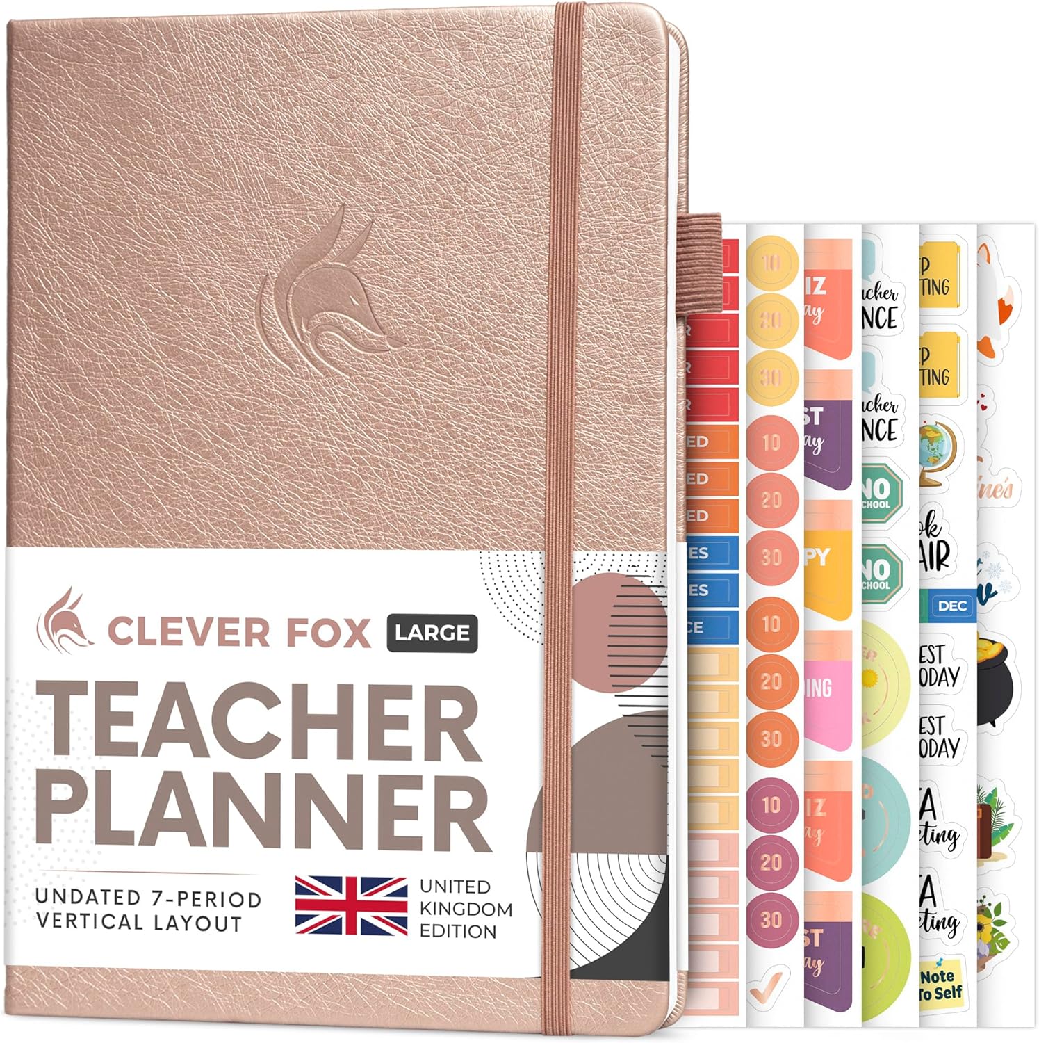 Clever Fox Teacher Planner, Special School Year Planner with Calendars for UK Ed...