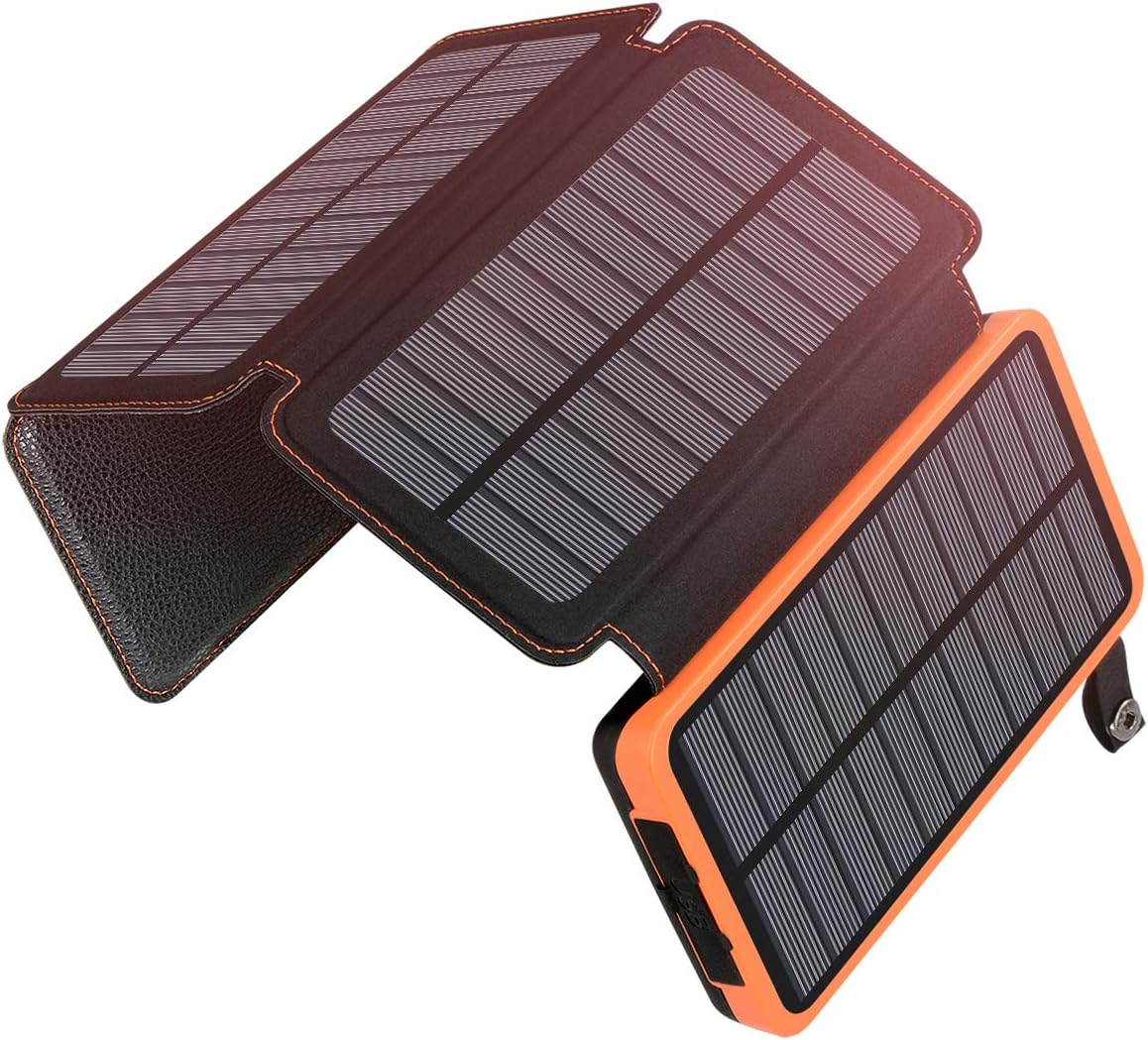 A ADDTOP Solar Charger Power Bank - 25000mAh Fast Charging Portable Charger with...