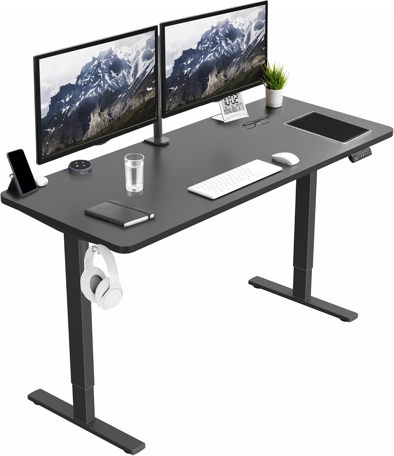 VIVO Electric 60 x 24 in Standing Desk, Memory Height Adjustment, 1B Series, One...