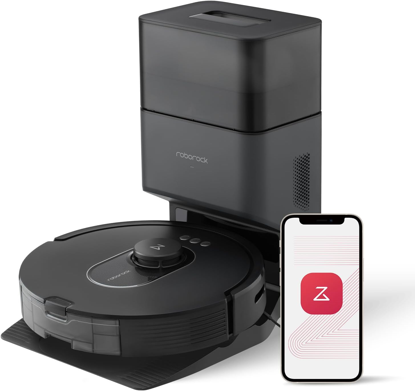 roborock Q5 Max+ Robot Vacuum with Self-Empty Dock, Upgraded from Q5+, 5500 Pa S...