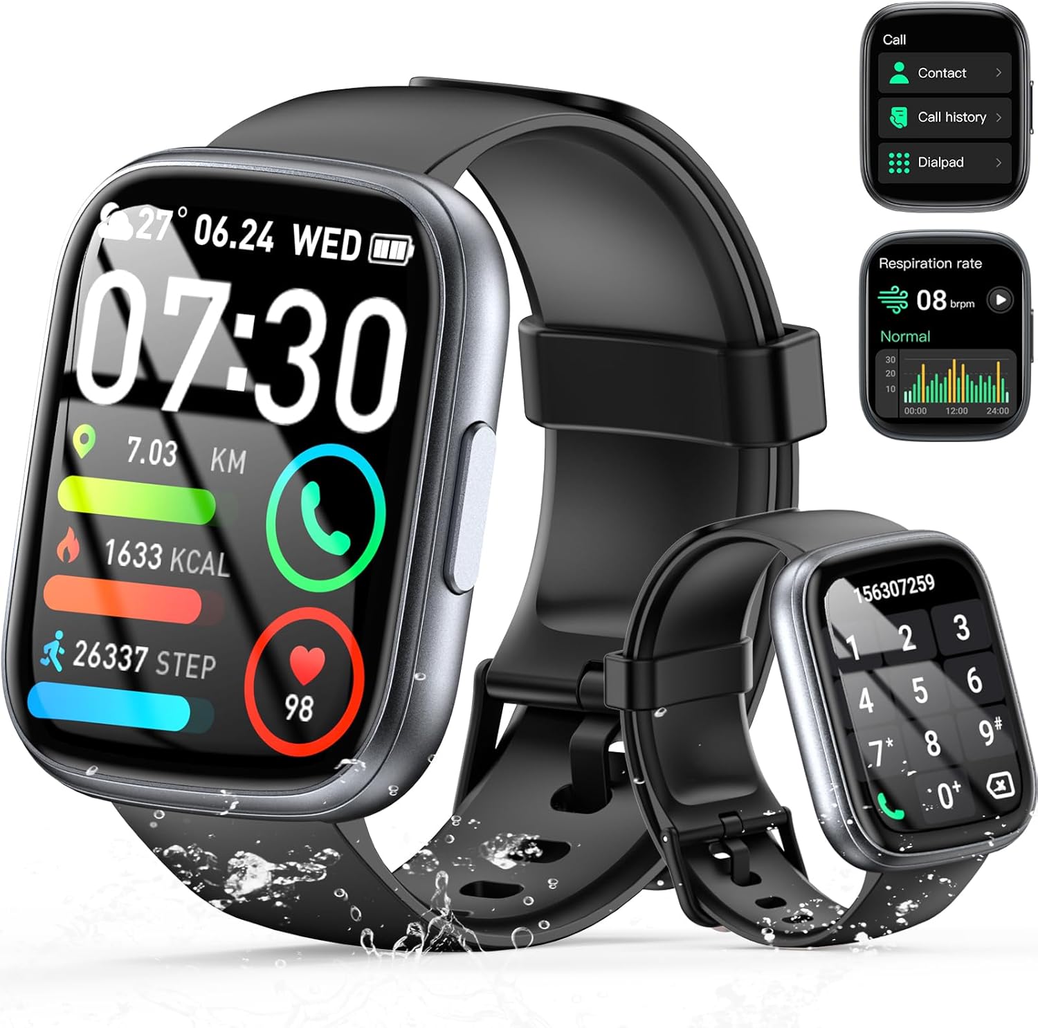 Smart Watch for Men and Women, Innovative 1.95" HD Fitness Watch with Call Funct...