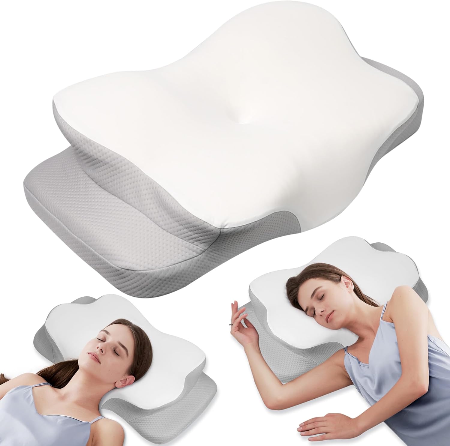 MULISOFT Memory Foam Pillow, Comfortable Pillow, Supportive Neck pillow, Ergonom...