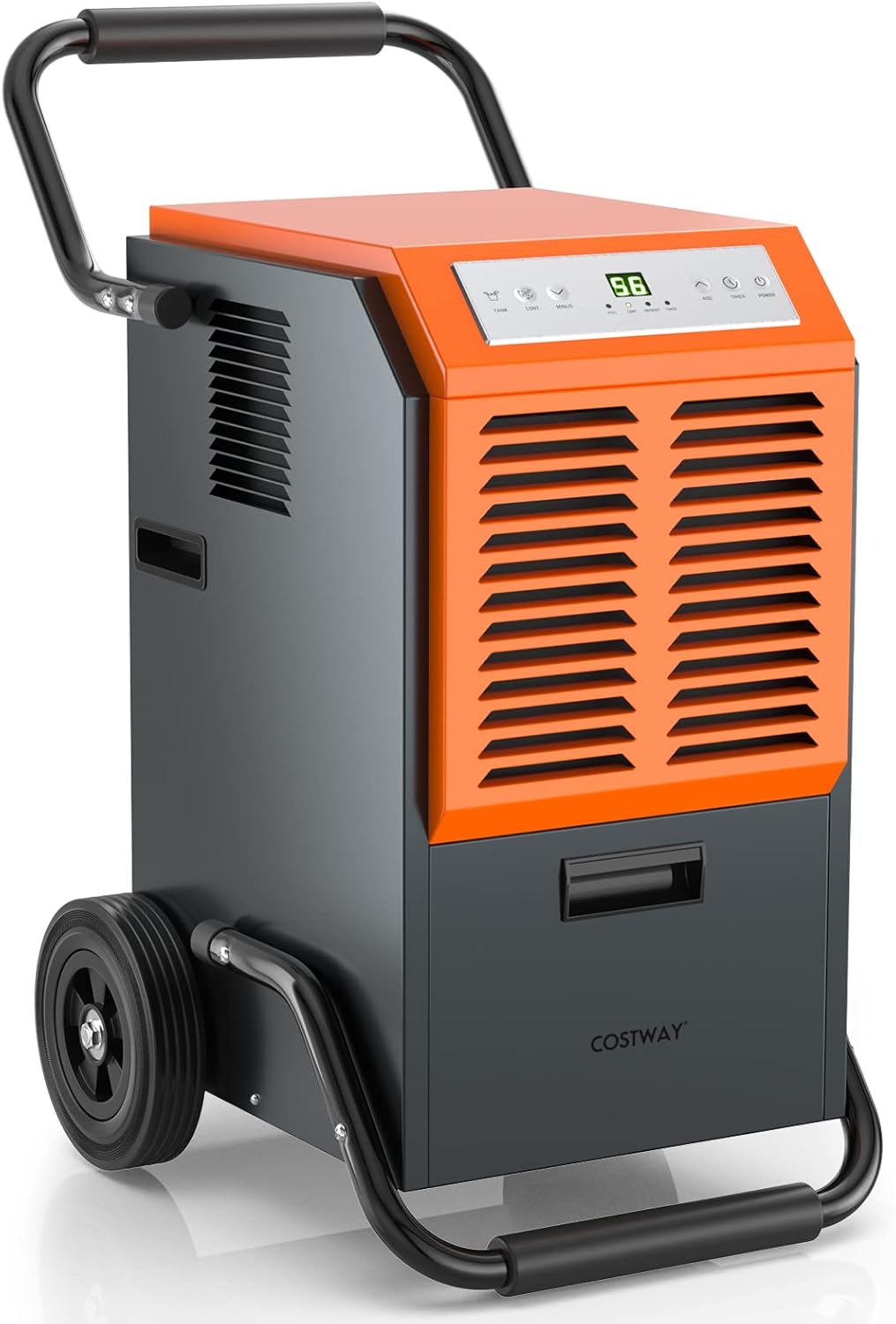 COSTWAY 63L/24h Commercial Dehumidifier, Industrial Air Dehumidifiers Building D...
