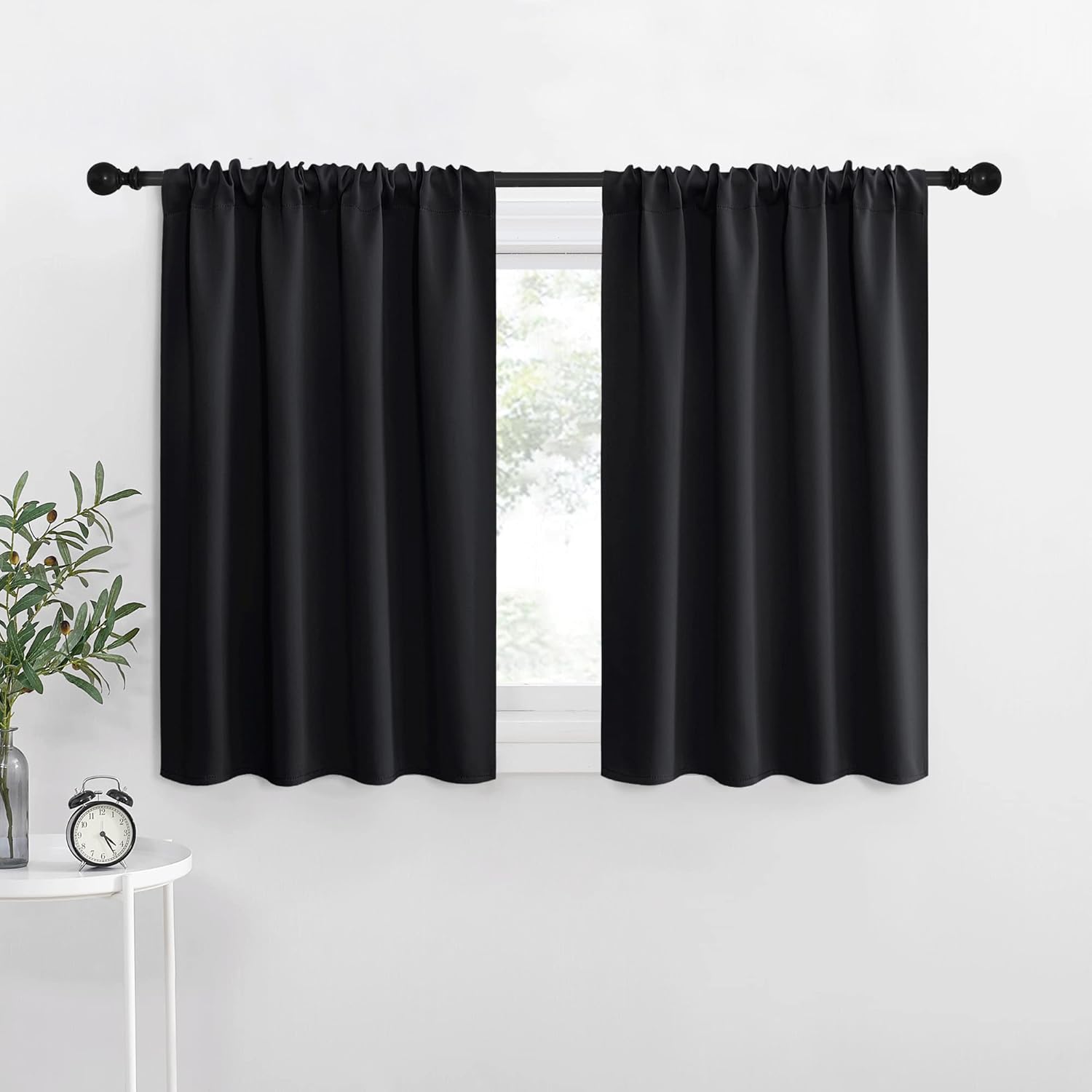 Energy Smart NICETOWN Short Curtains, Special Black Out RV Bunk Panels for Kitch...