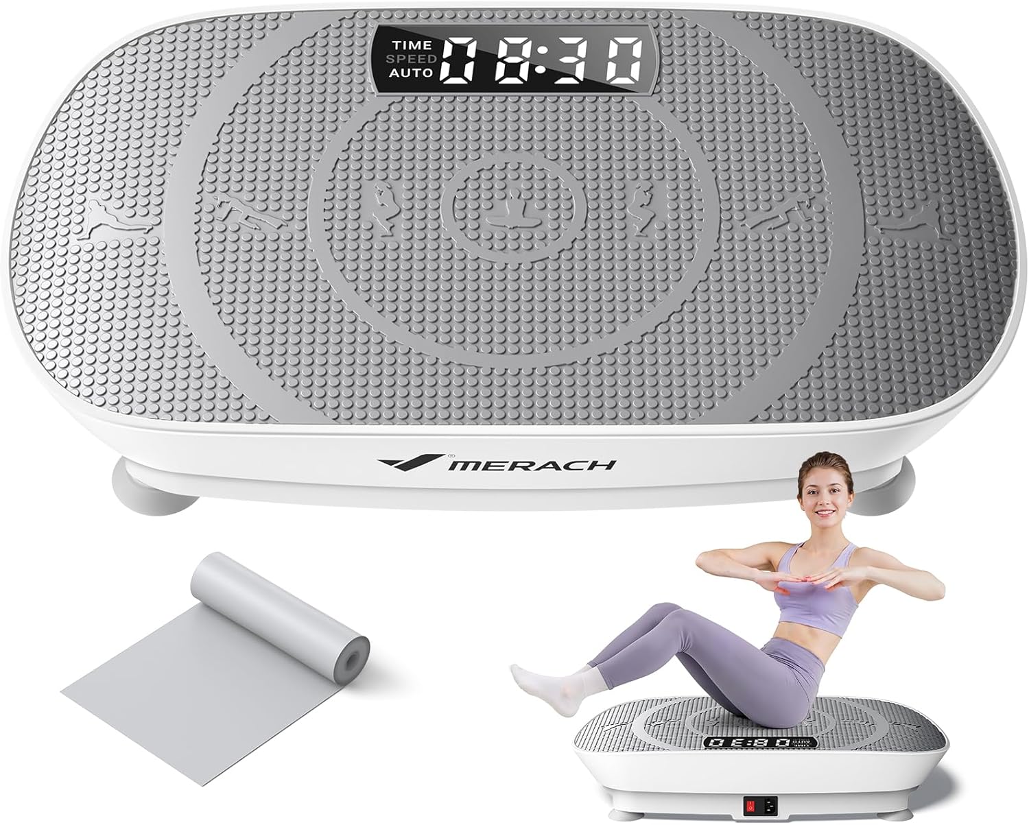 MERACH Vibration Plate Exercise Machine, Whole Body Workout Equipment for Women,...