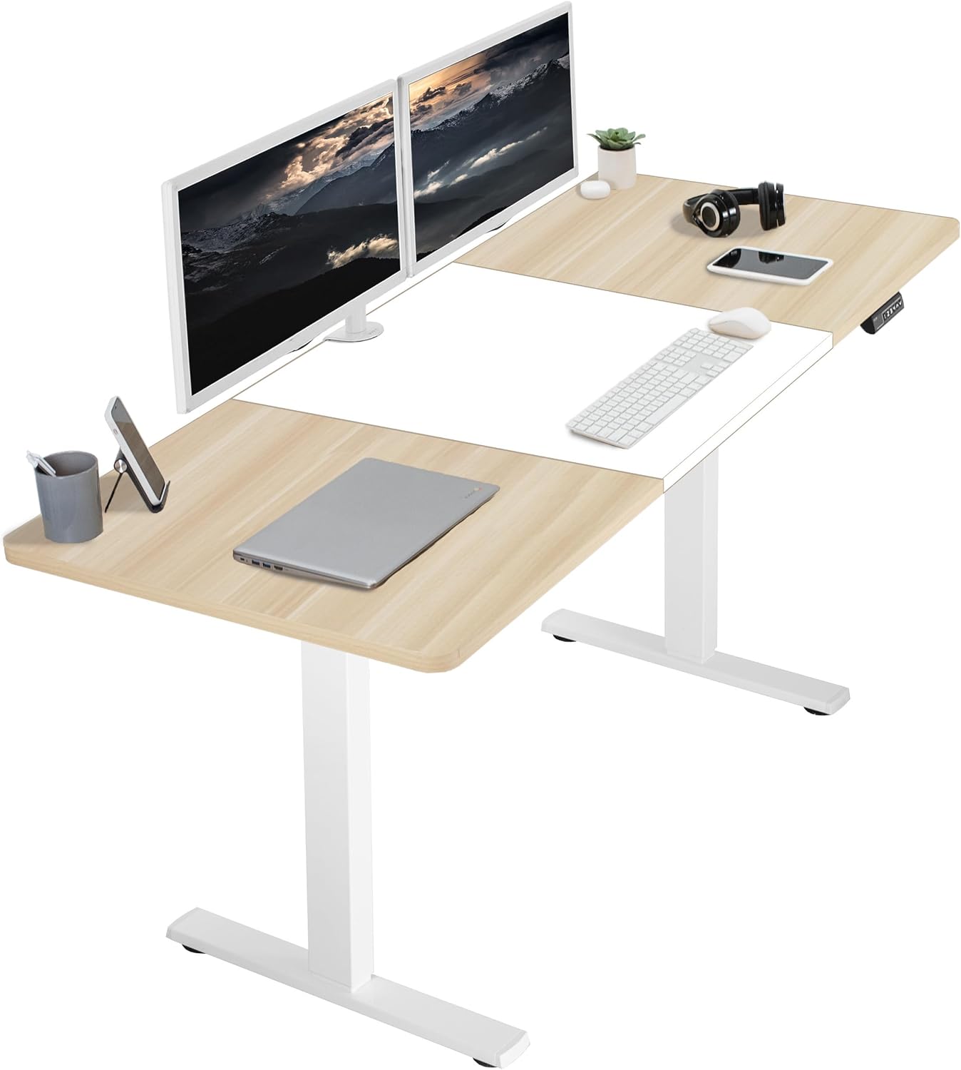 Top VIVO Electric Standing Desk, Premium Memory Height Adjustable Desk, Quality...