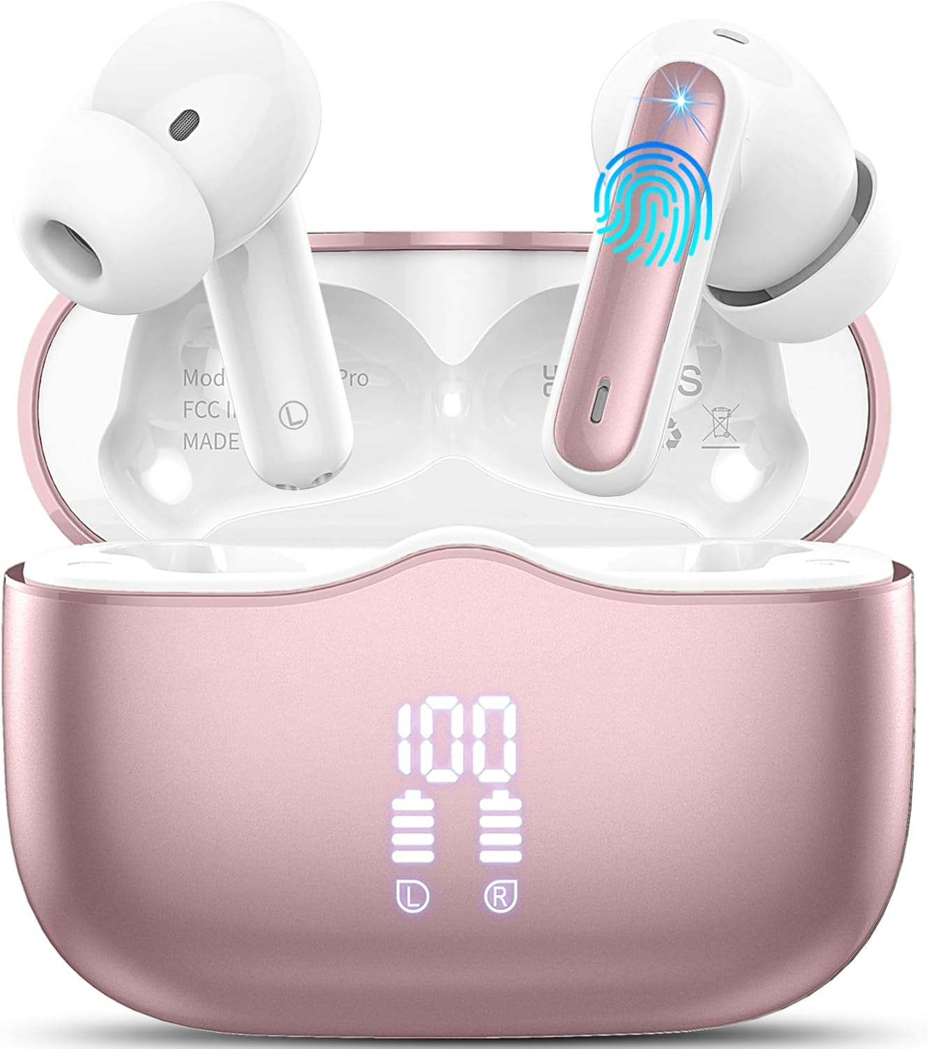Bluetooth 5.4 Wireless Earbuds, Special 3D Bass Stereo Headphones, Innovative 40...