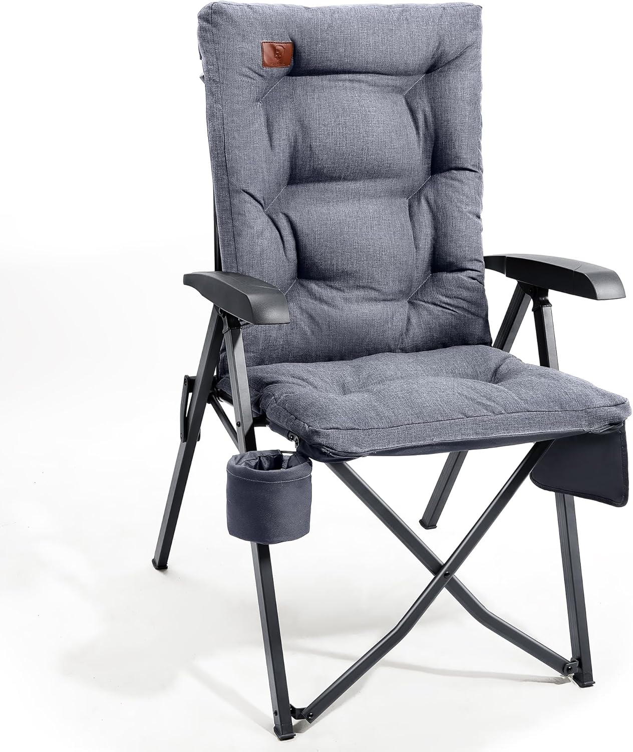 EVER ADVANCED Luxury Camping Chairs for Adults Heavy Duty Loadable 150kg High Ba...