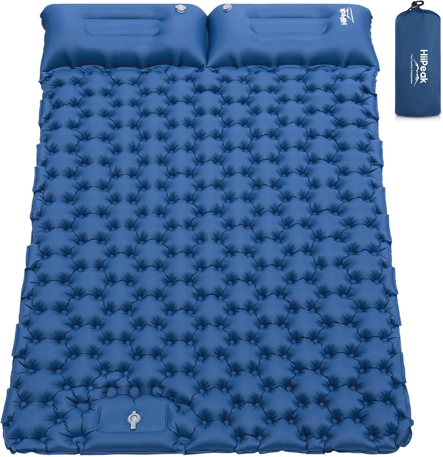 HiiPeak Sleeping Pad - Ultralight Inflatable Sleeping Mat with Built-in Foot Pum...