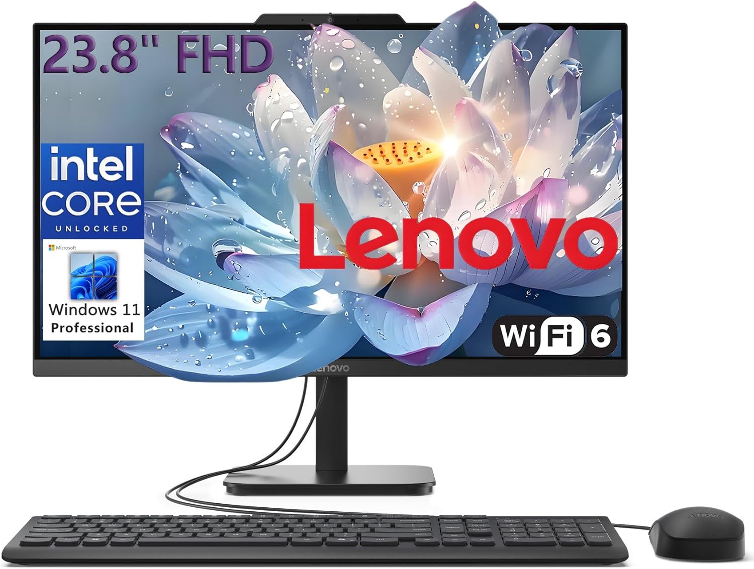 Lenovo 24 All-in-One Desktop Computer for Home Office, 32GB DDR4 RAM, 1TB PCIe S...