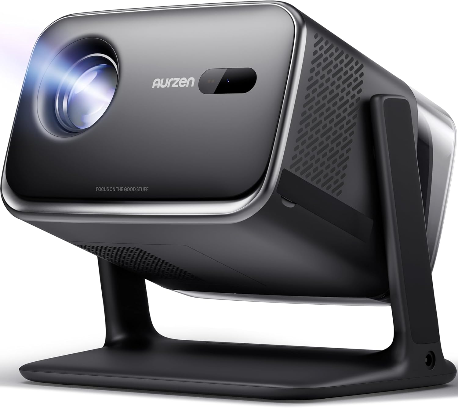 Aurzen BOOM Mini Smart Projector, Innovative Google TV Projector with WiFi and B...